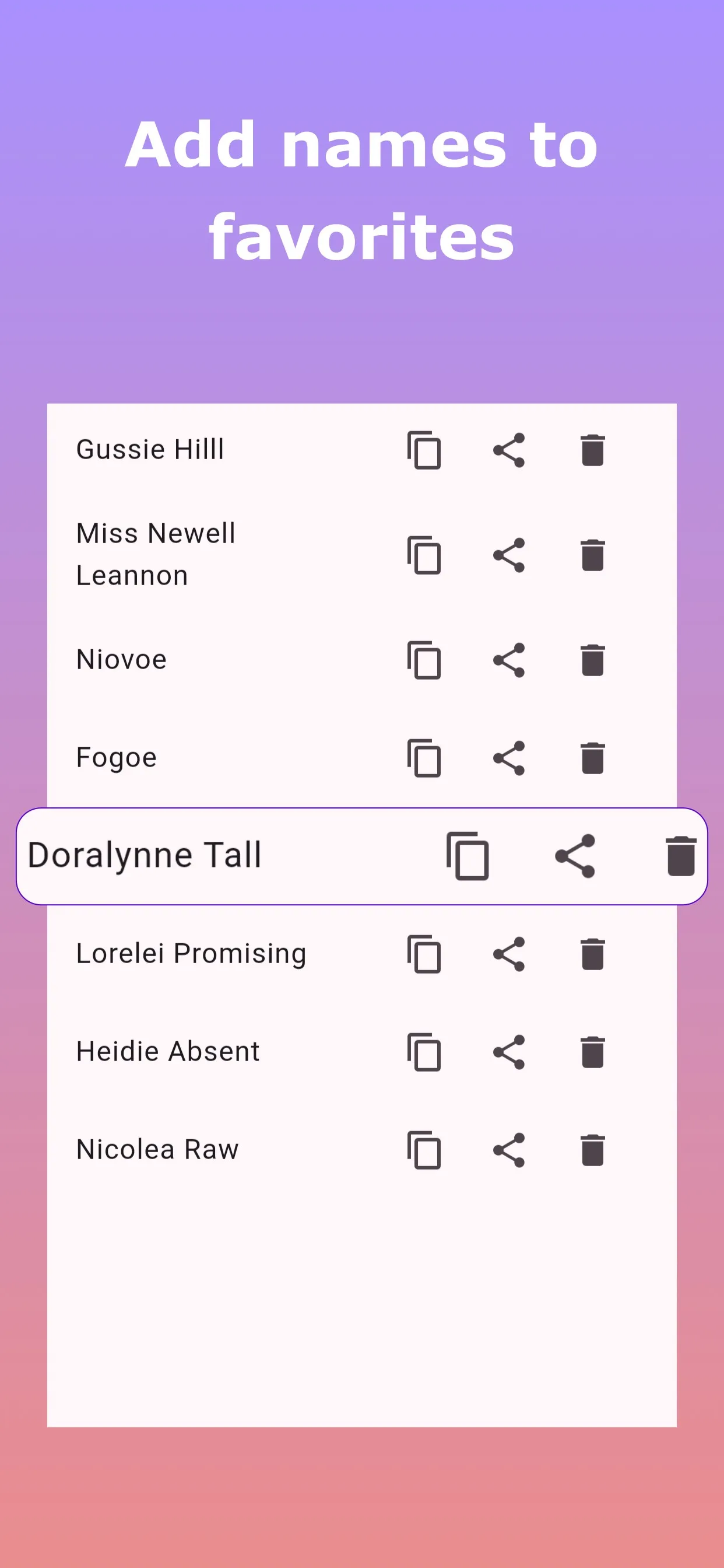 Name Generator | Indus Appstore | Screenshot