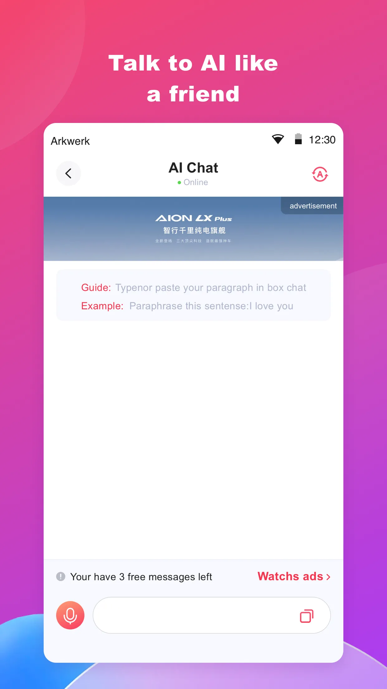 AI Partner Plus - AI Chatbot | Indus Appstore | Screenshot