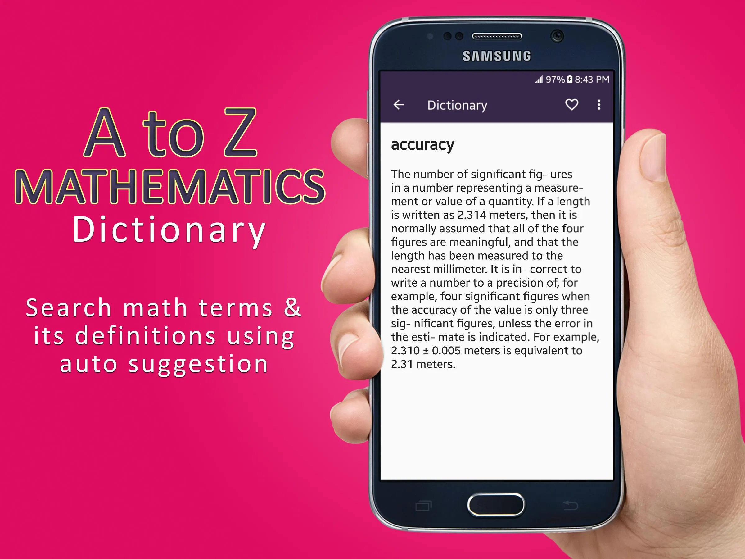 Mathematics Dictionary | Indus Appstore | Screenshot