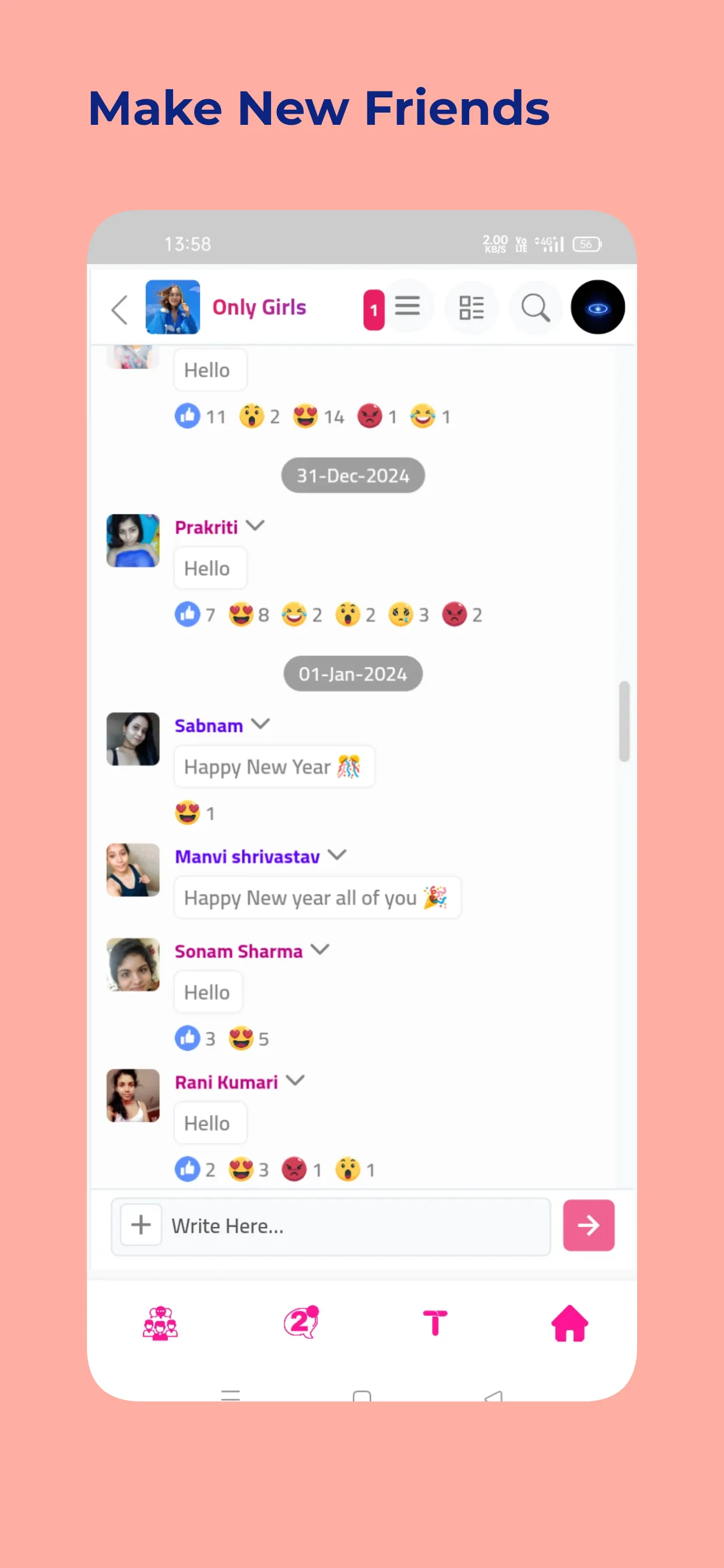 Indian Girls Talk Chat | Indus Appstore | Screenshot