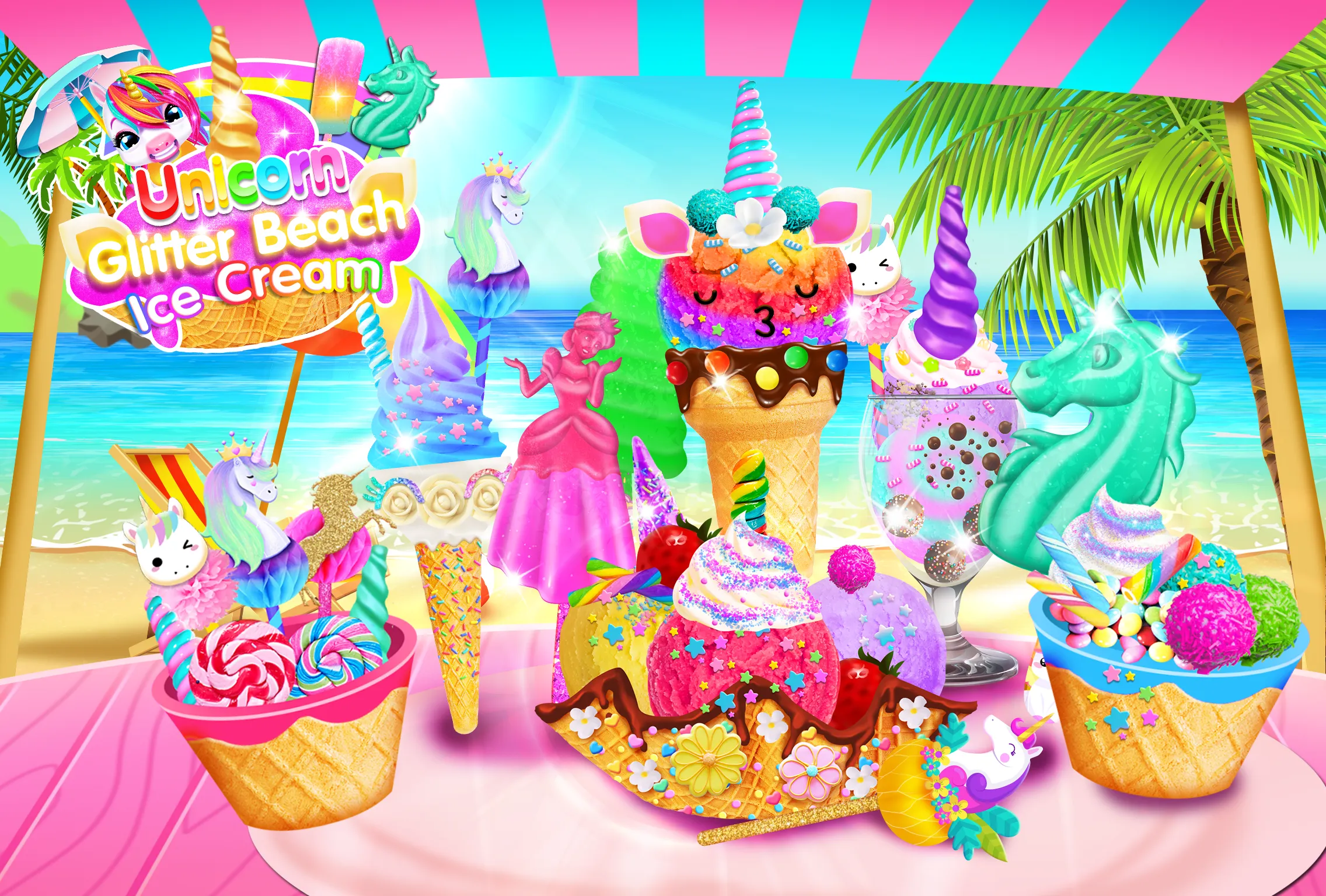 Rainbow Unicorn Ice Cream | Indus Appstore | Screenshot