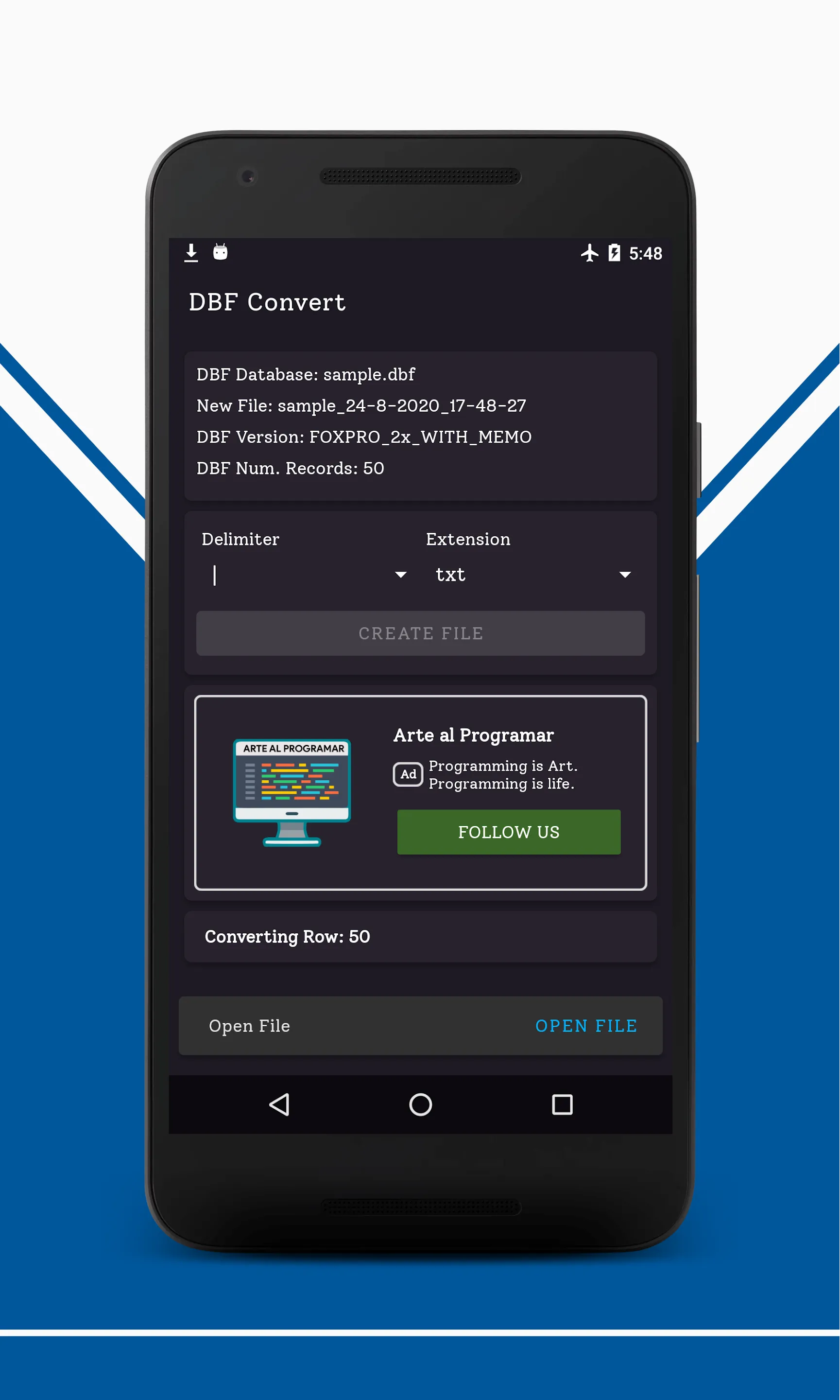 DBF Convert | Indus Appstore | Screenshot