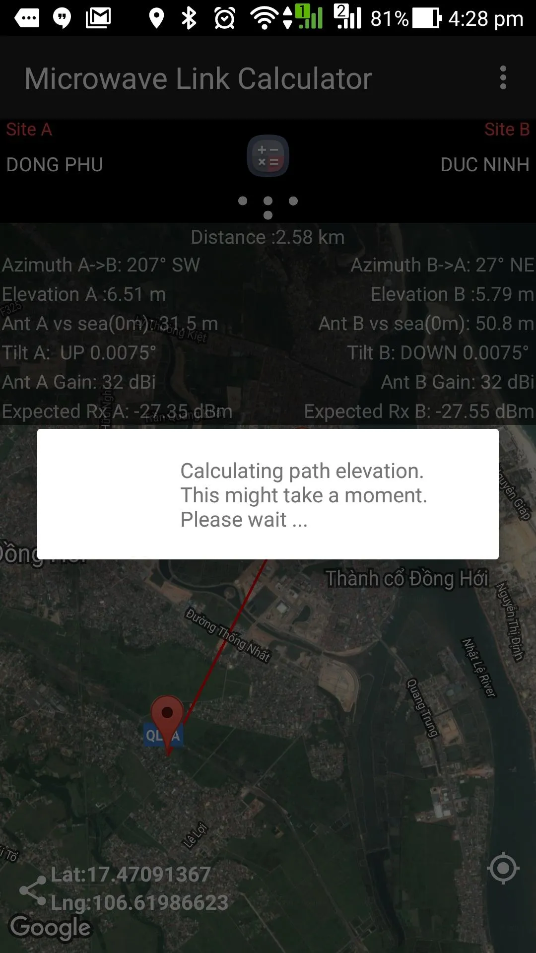 Microwave Link Calculator | Indus Appstore | Screenshot