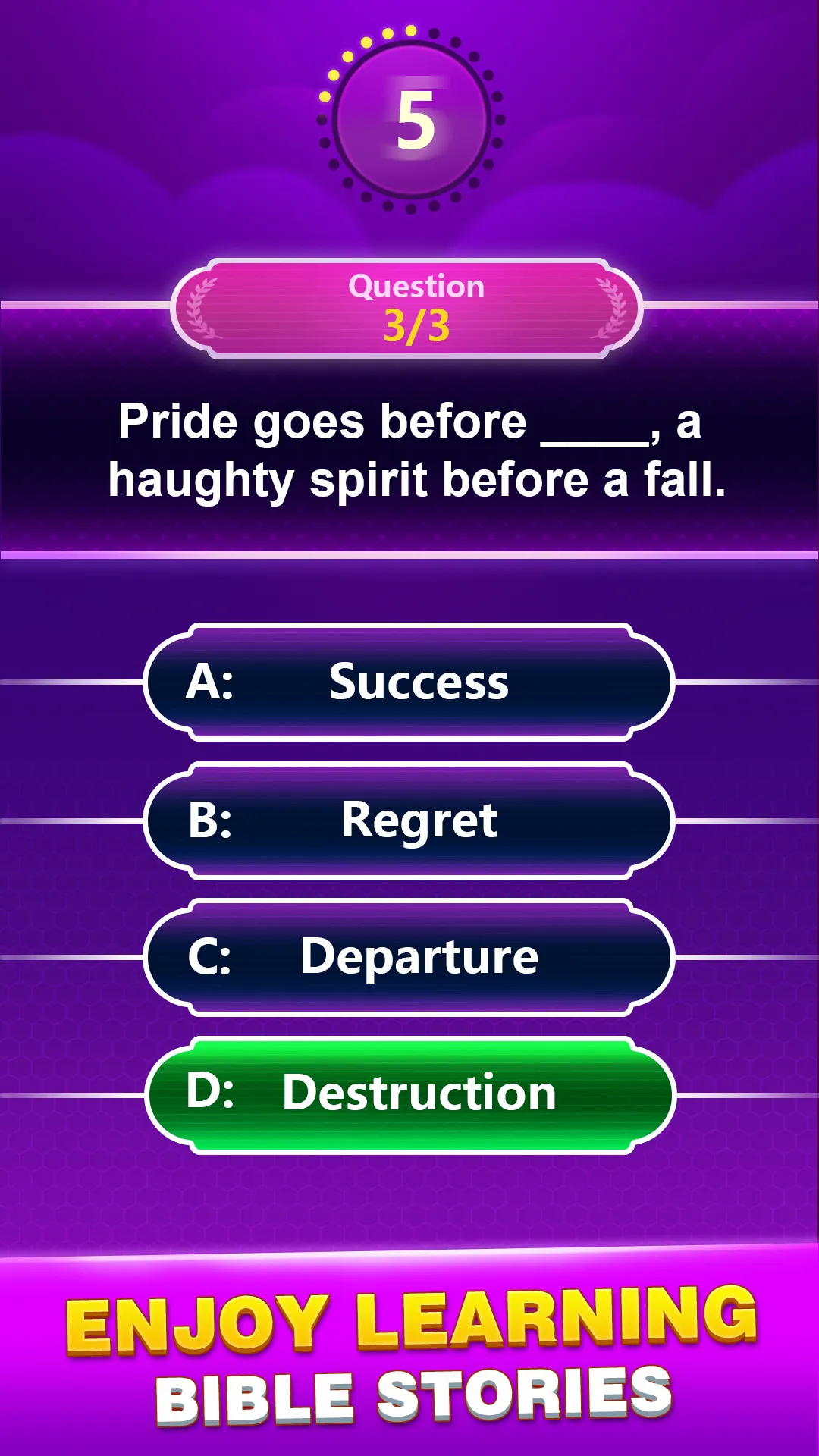 Bible Trivia - Word Quiz Game | Indus Appstore | Screenshot
