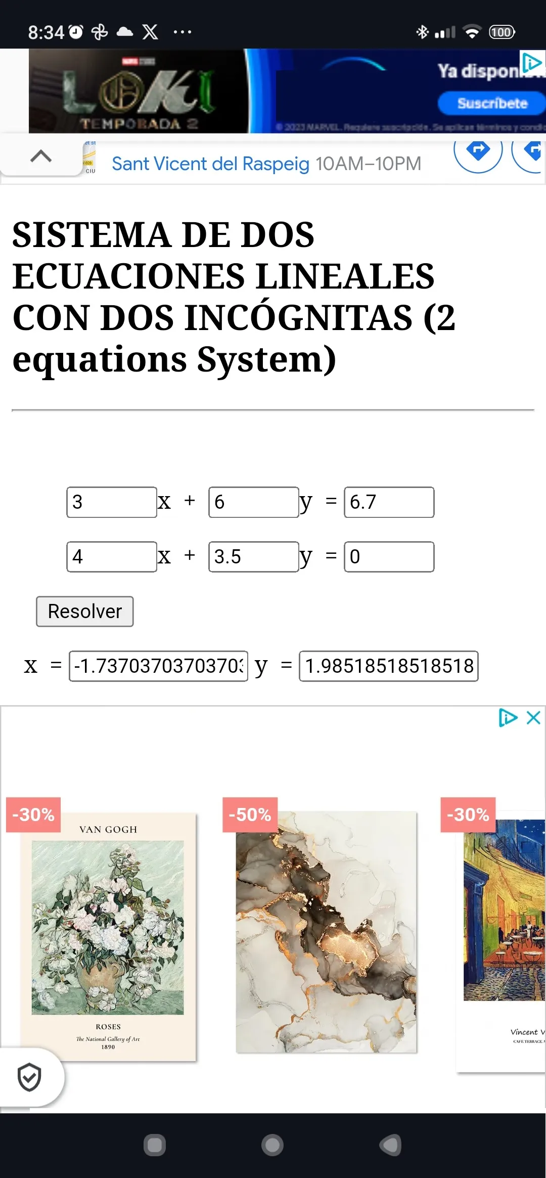 System Equations 3x3 | Indus Appstore | Screenshot