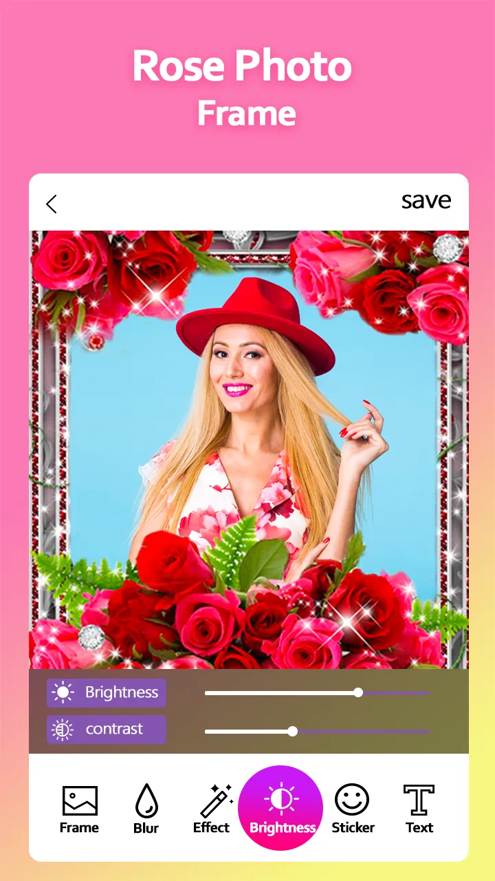 Rose Photo Frame | Indus Appstore | Screenshot