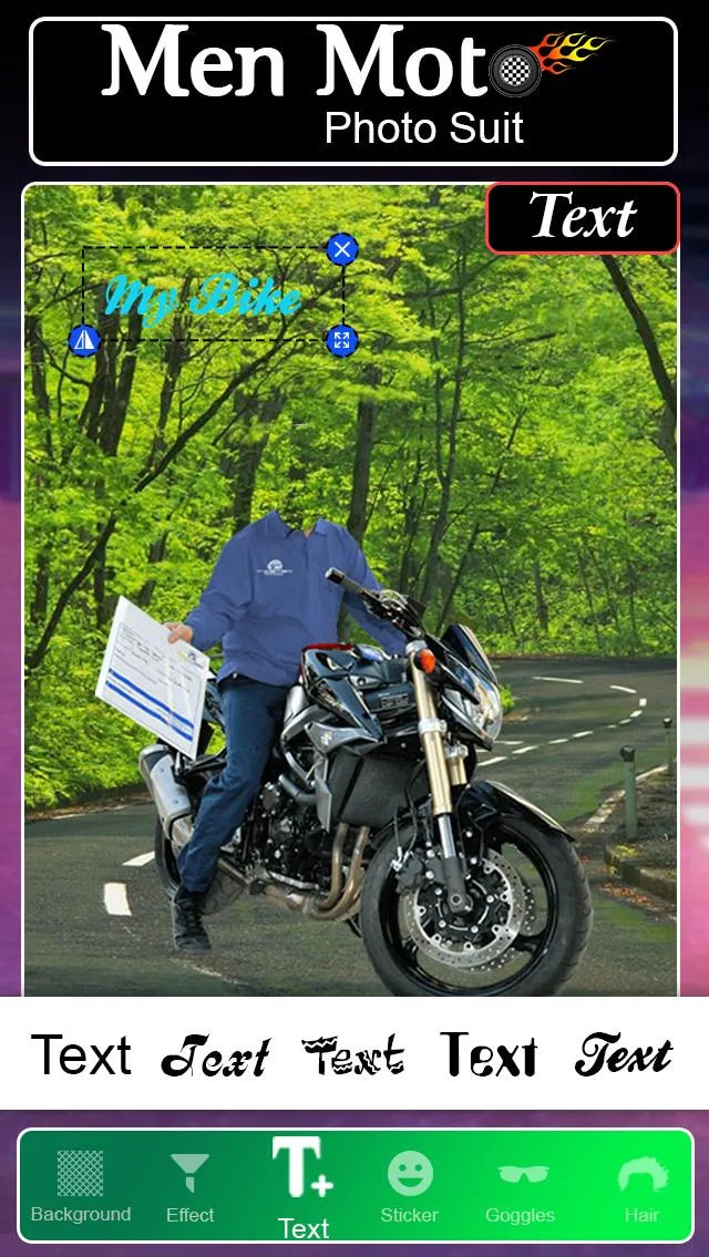 Men Moto Photo Suit | Indus Appstore | Screenshot