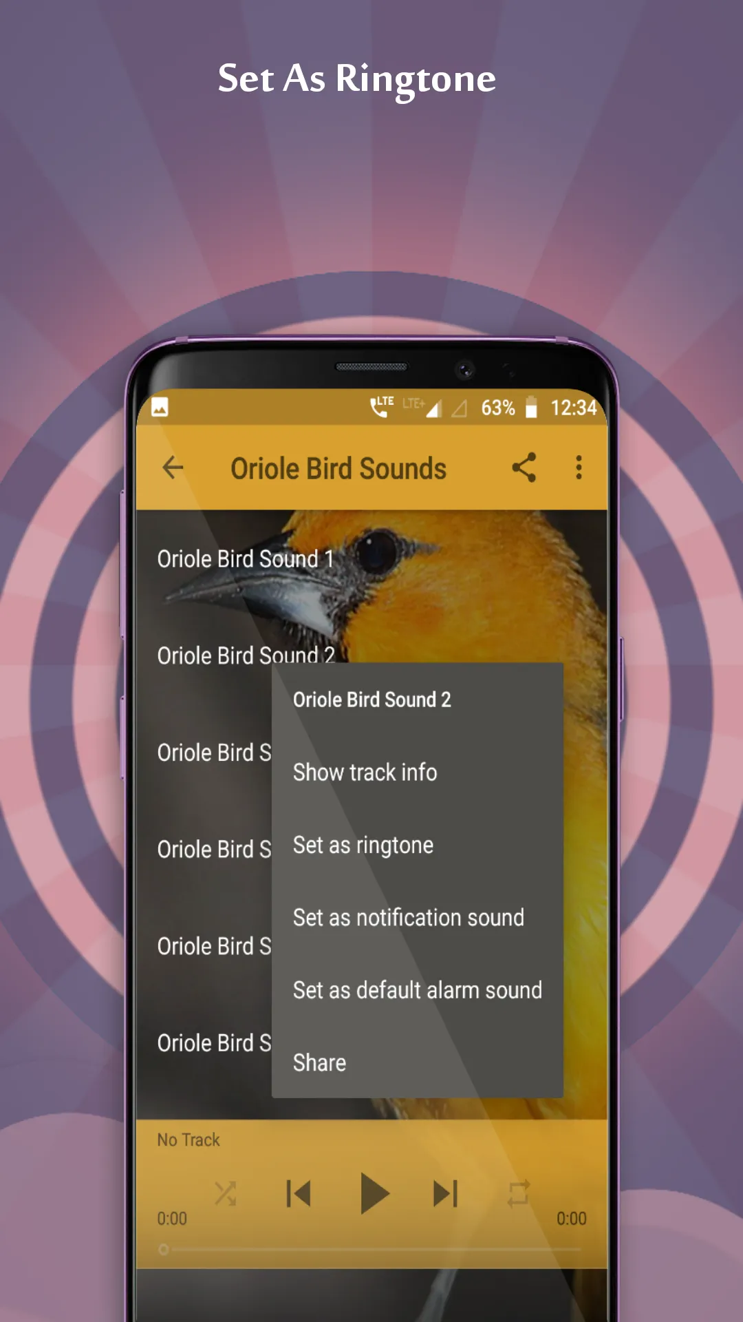 Oriole Bird Sounds | Indus Appstore | Screenshot