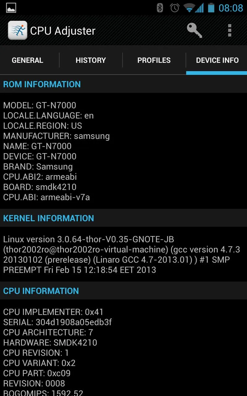 CPU Adjuster | Indus Appstore | Screenshot