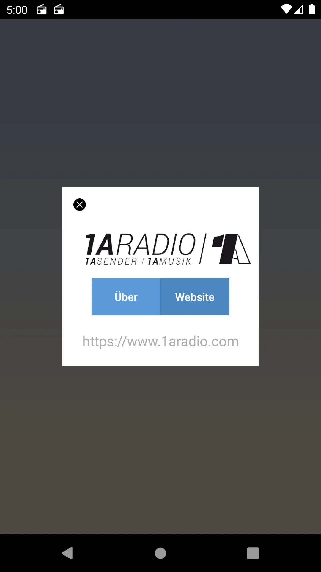 1A Radio – Radioplayer mit deu | Indus Appstore | Screenshot