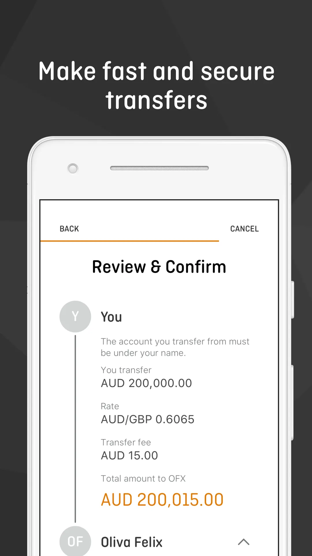 OFX Money Transfer | Indus Appstore | Screenshot