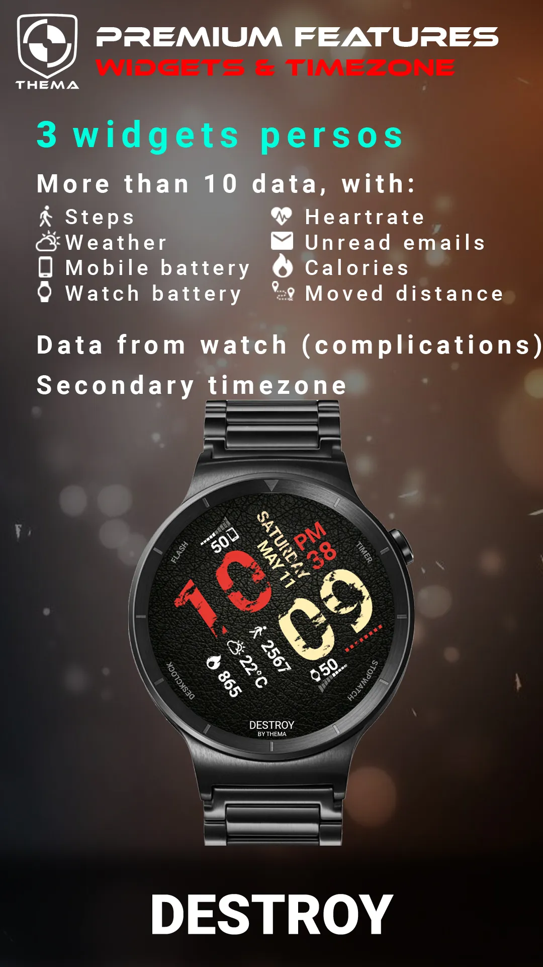 Destroy Watch Face | Indus Appstore | Screenshot