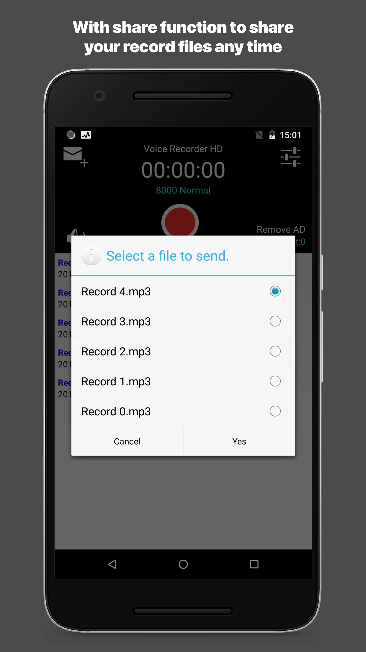 Voice Recorder － mp3 format HD | Indus Appstore | Screenshot