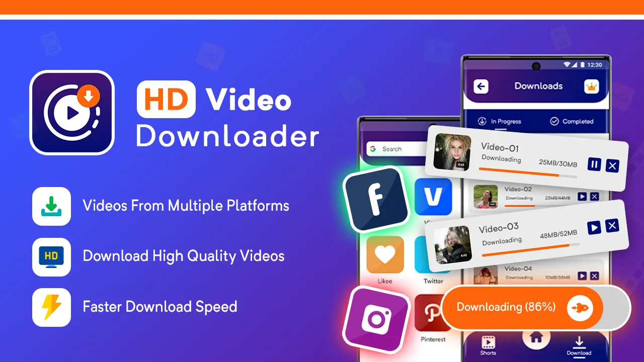 HD Video &Music Downloader App | Indus Appstore | Screenshot