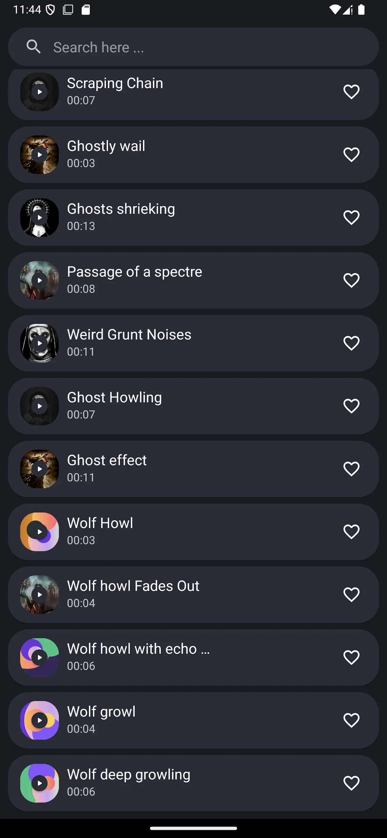 Horror Sounds | Indus Appstore | Screenshot