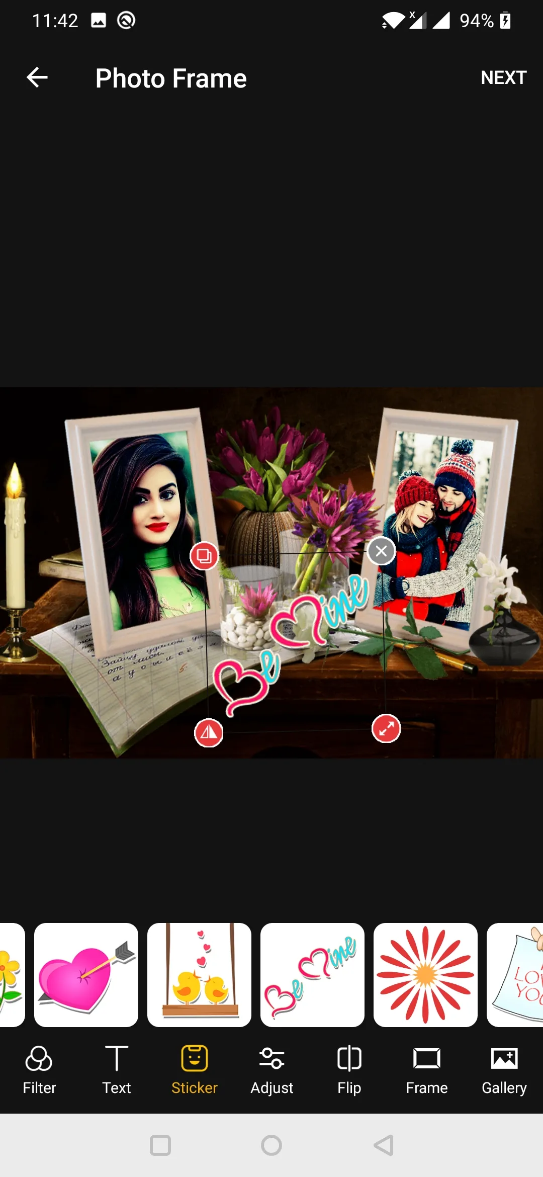 Family Dual Photo Frames | Indus Appstore | Screenshot