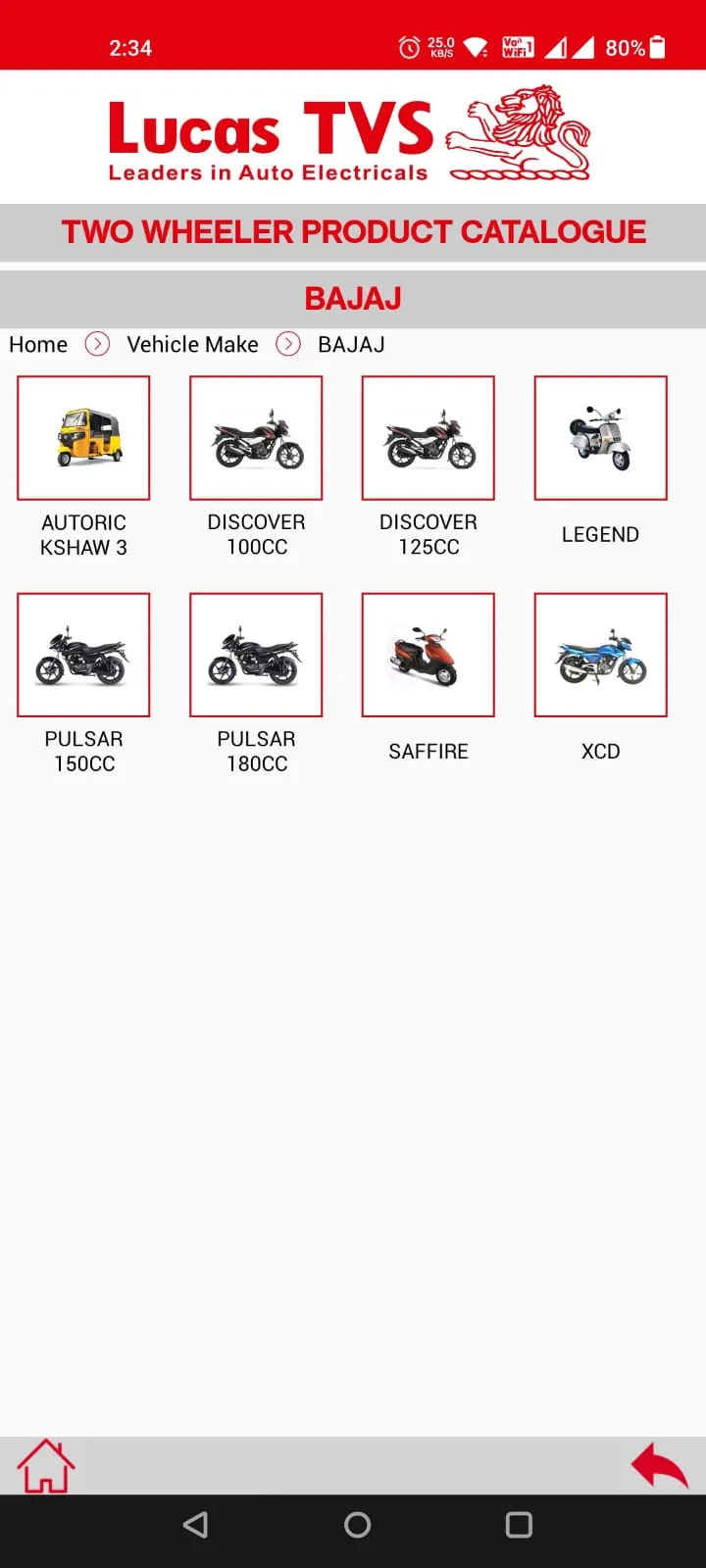 Lucas TVS Two Wheeler Parts | Indus Appstore | Screenshot