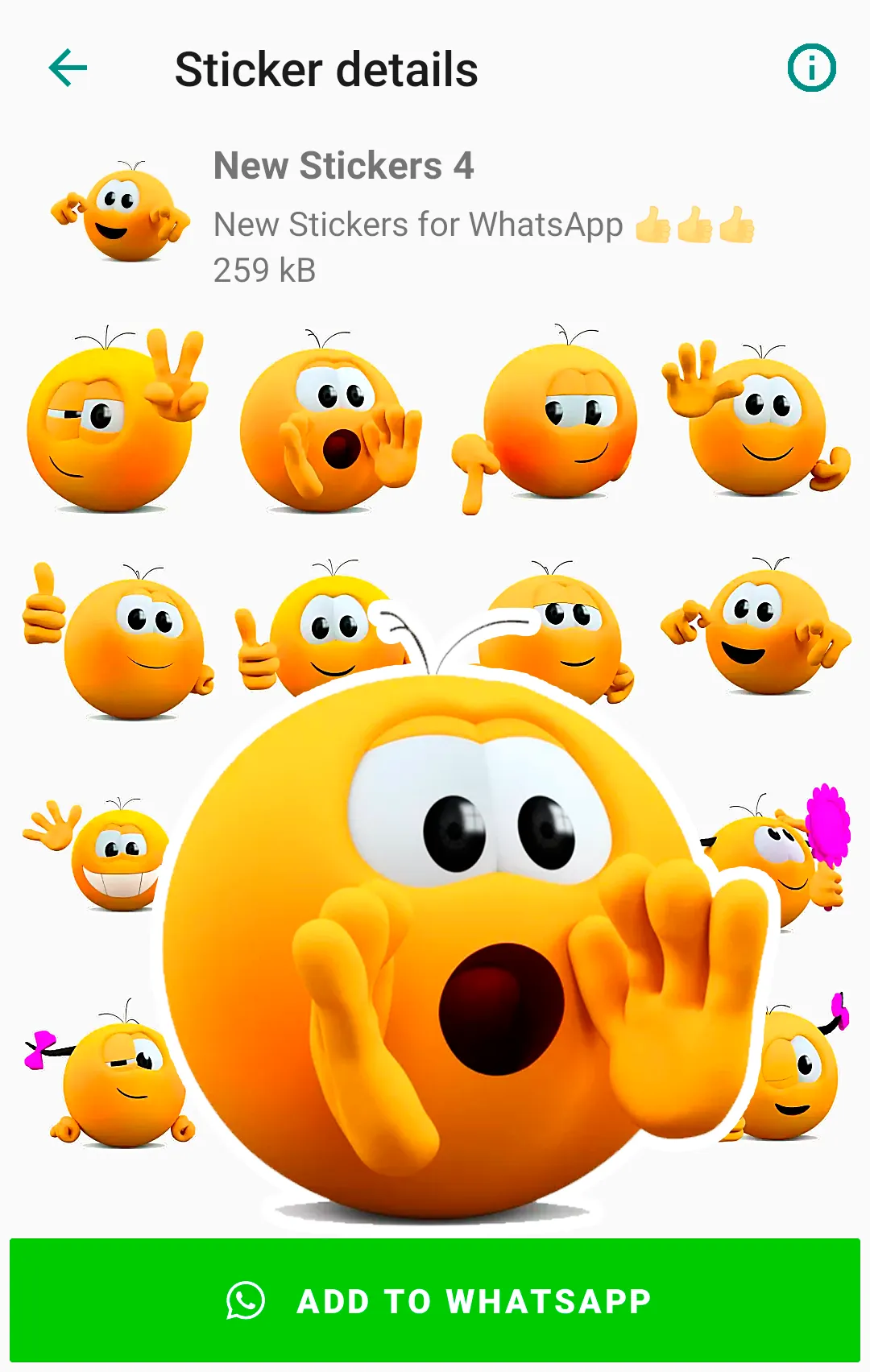 Emoji Stickers for WhatsApp | Indus Appstore | Screenshot