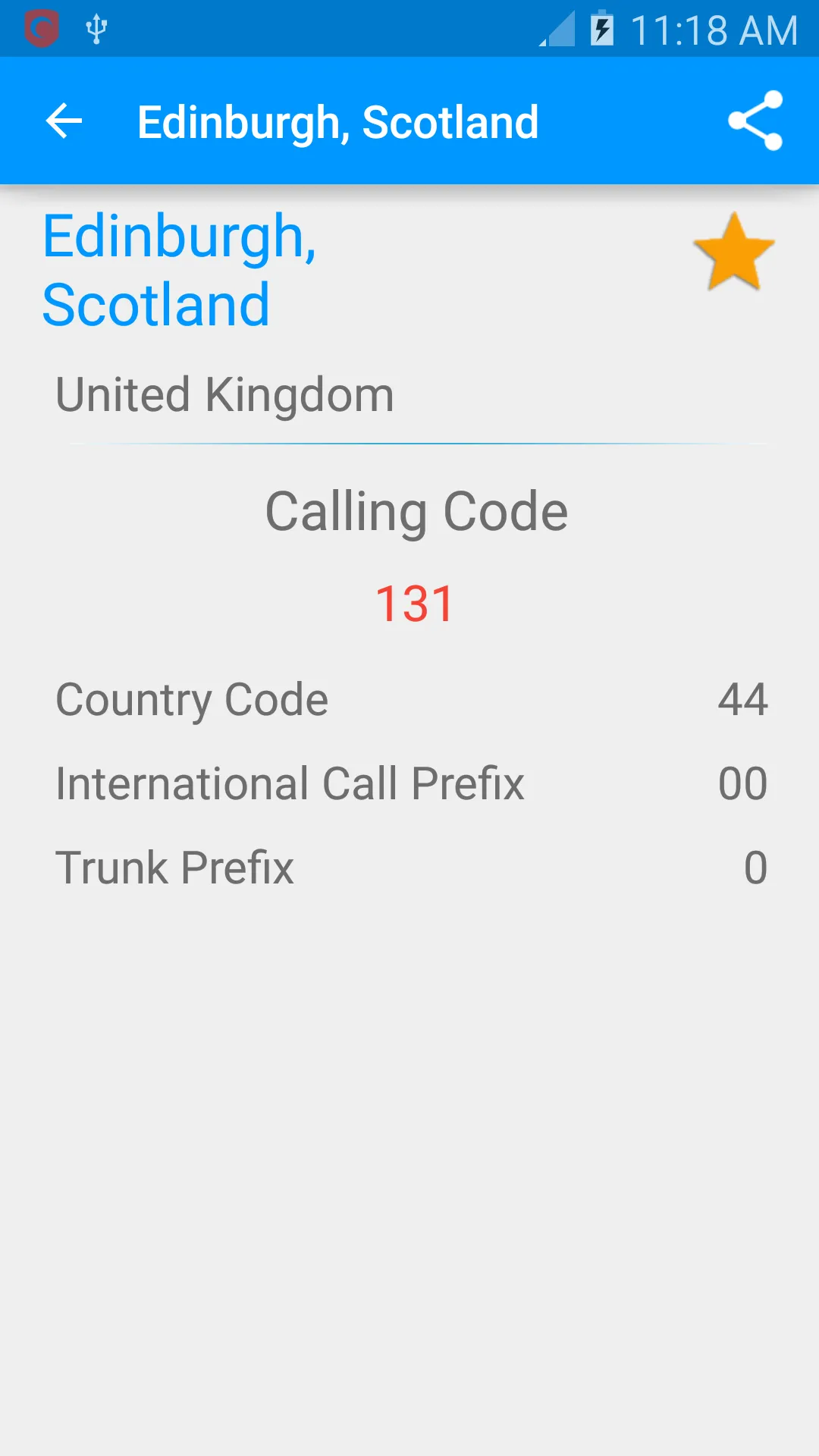 Calling Codes [2200+ Cities] | Indus Appstore | Screenshot