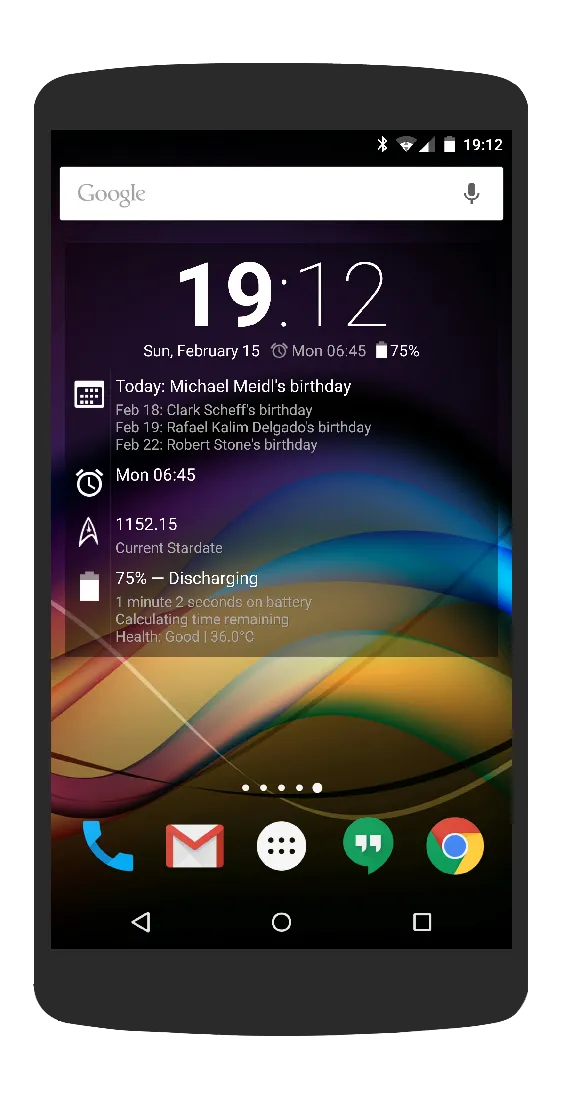 Chronus Information Widgets | Indus Appstore | Screenshot