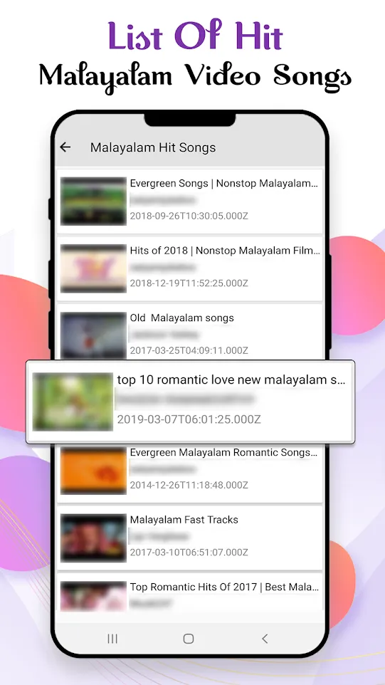 Malayalam Songs: Malayalam Vid | Indus Appstore | Screenshot