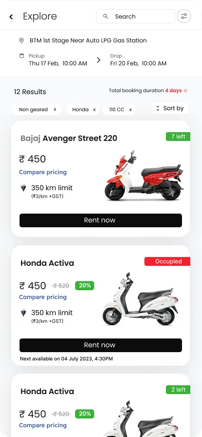 Rentelo - Bike Rental Company | Indus Appstore | Screenshot