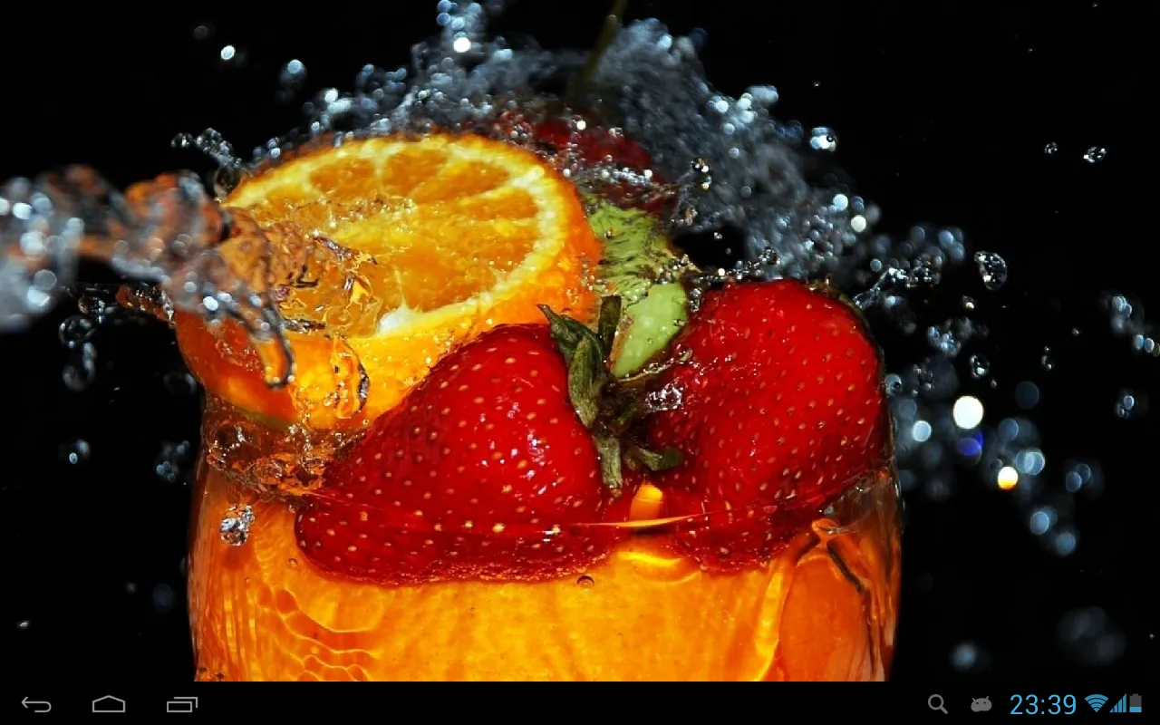 Fruits in water live wallpaper | Indus Appstore | Screenshot