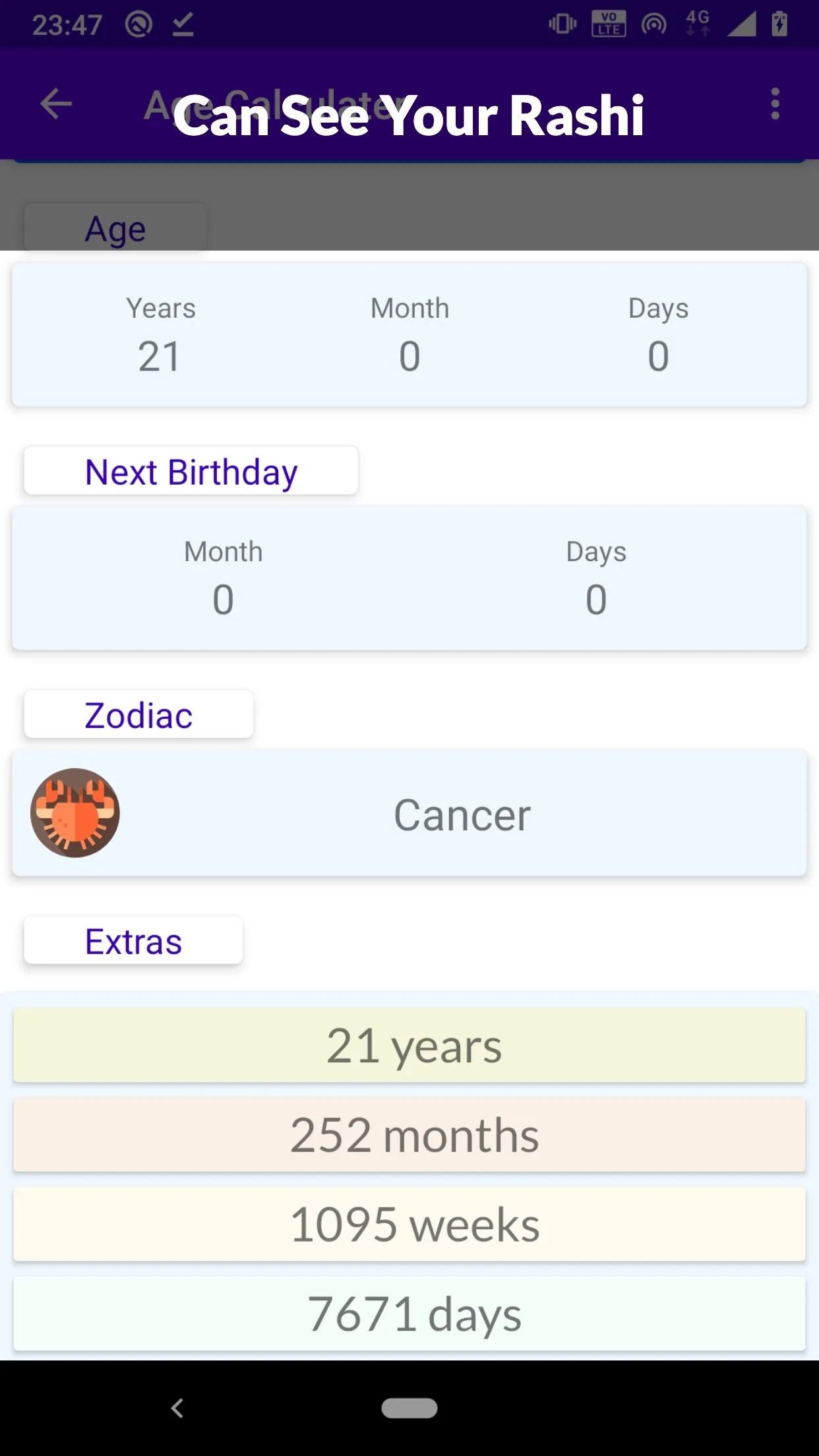 Age Calculator - Date of Birth | Indus Appstore | Screenshot