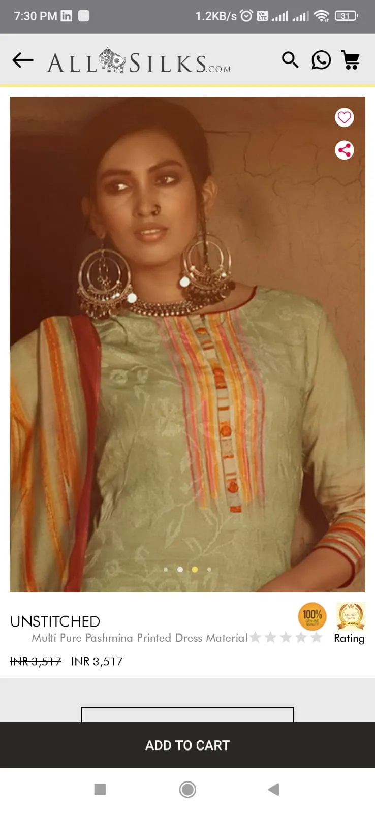 Allsilks - Shop Indianwear | Indus Appstore | Screenshot