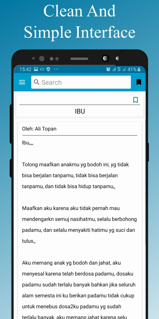 Puisi Ibu Tersayang | Indus Appstore | Screenshot