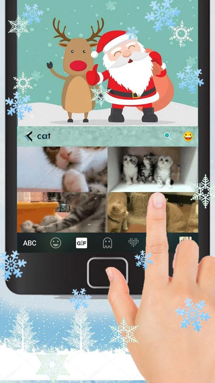 Cartoon Christmas Keyboard The | Indus Appstore | Screenshot