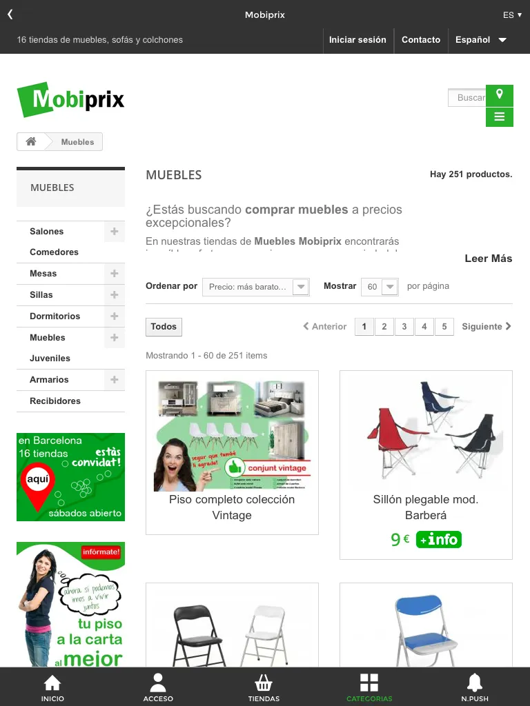 Mobiprix mueble sofa colchones | Indus Appstore | Screenshot