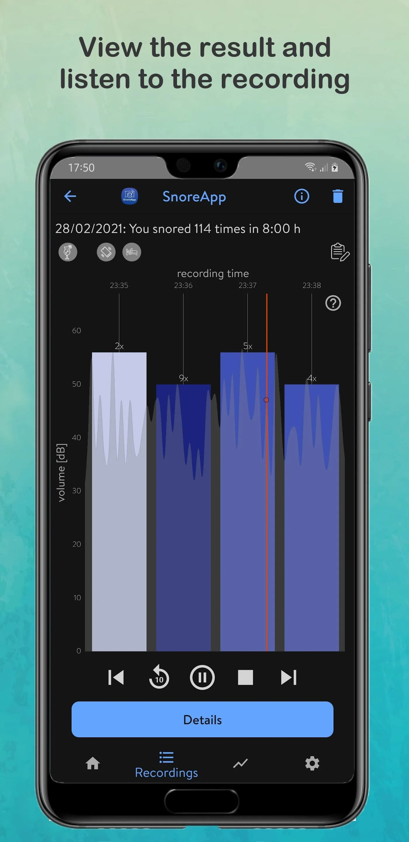 SnoreApp: snoring detection | Indus Appstore | Screenshot