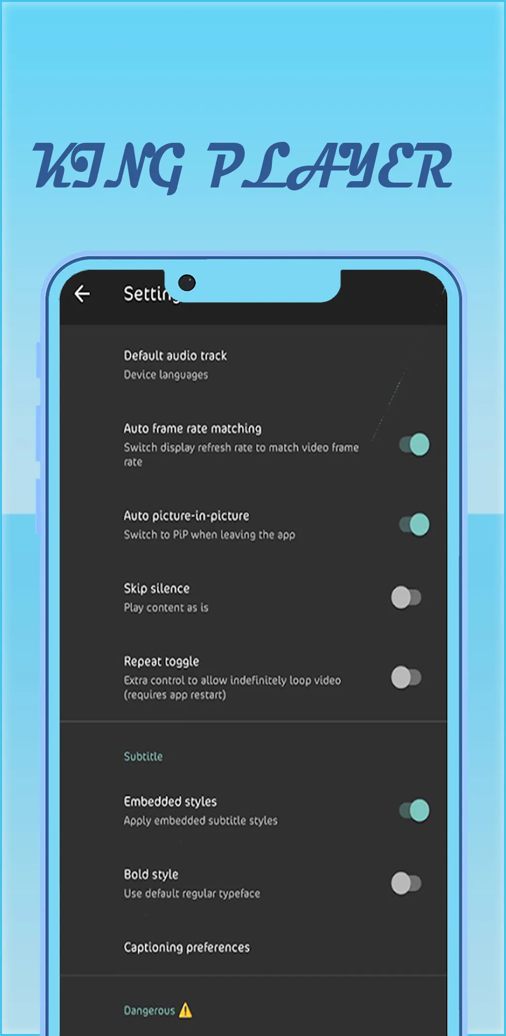مشغل الفيديو - King Player | Indus Appstore | Screenshot