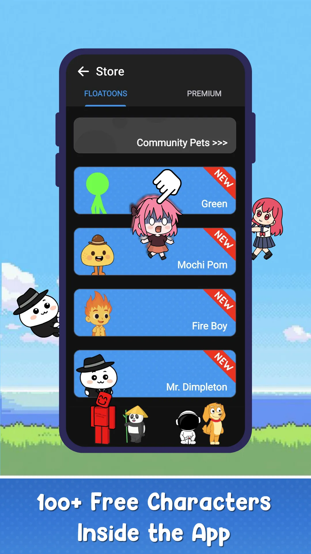 Floatoon: Create Shimeji Pets | Indus Appstore | Screenshot