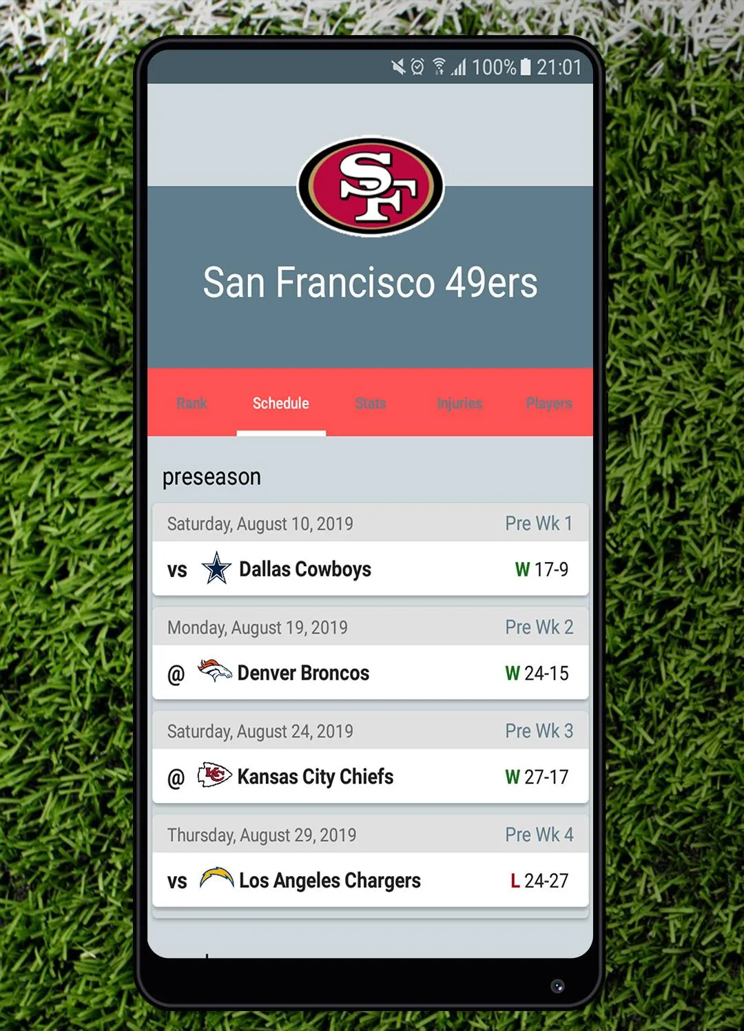 American Football NFL Stats, S | Indus Appstore | Screenshot