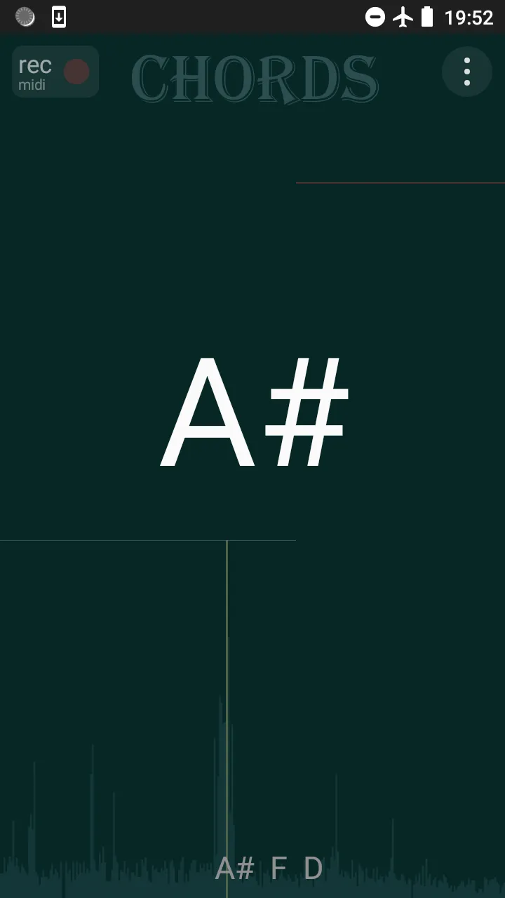 Chord Detector  - tracker MIDI | Indus Appstore | Screenshot