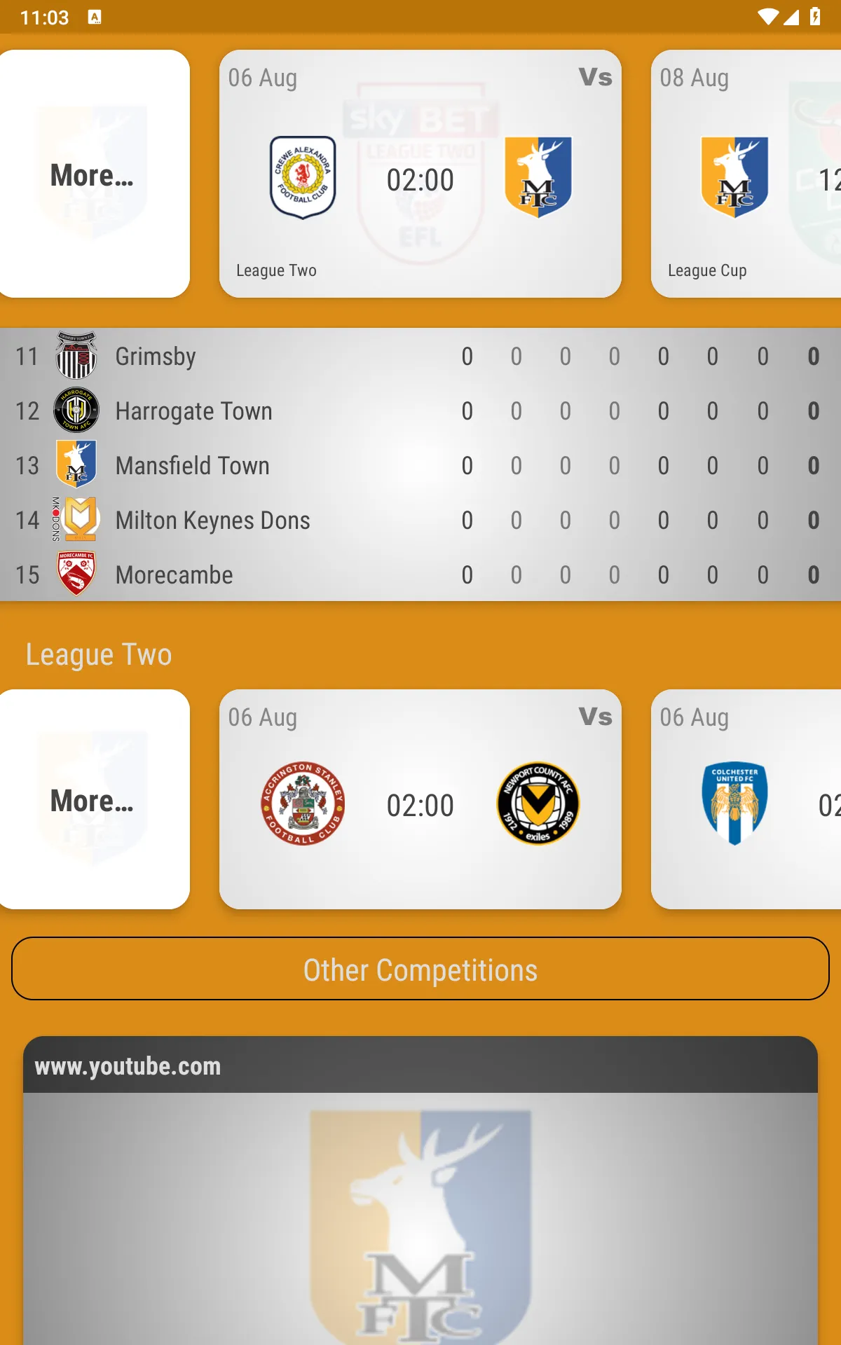 Mansfield Town Fan App | Indus Appstore | Screenshot