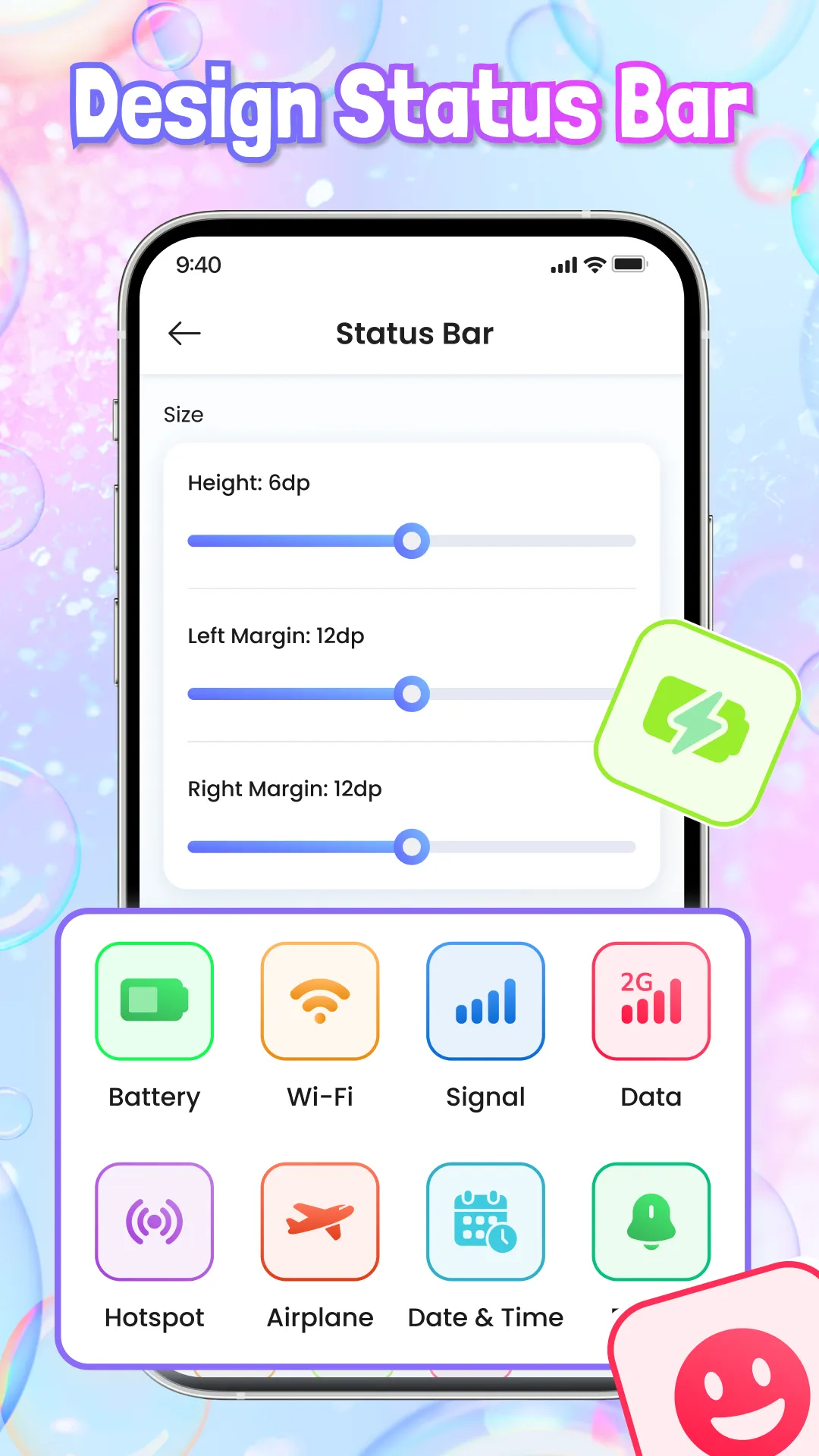 Emoji Battery Widget: Icon Bar | Indus Appstore | Screenshot