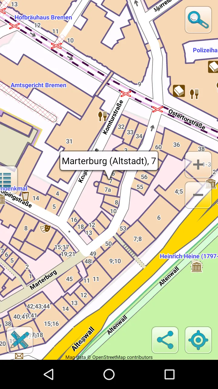 Map of Bremen offline | Indus Appstore | Screenshot