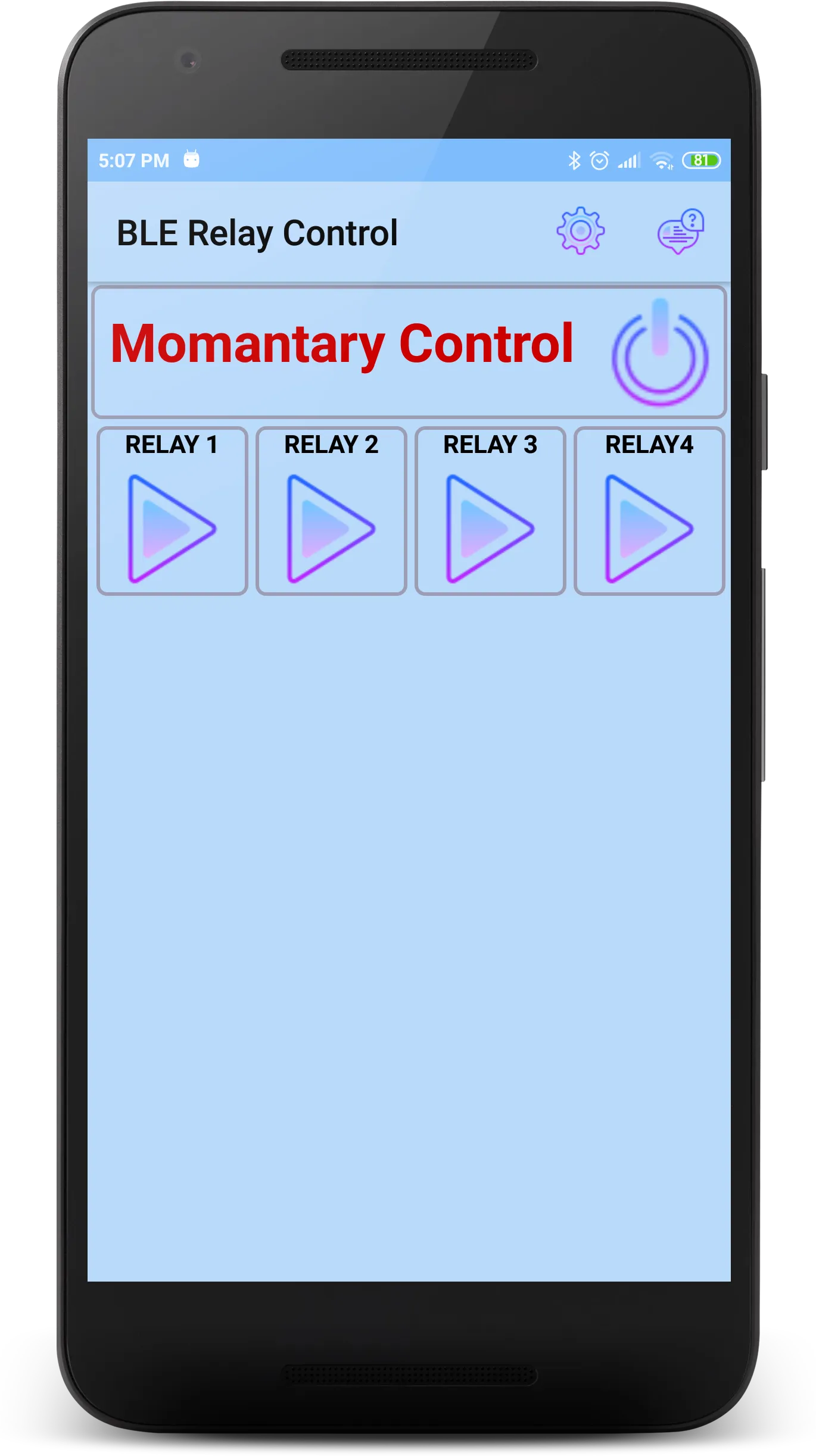 Bluetooth LE Relay control | Indus Appstore | Screenshot