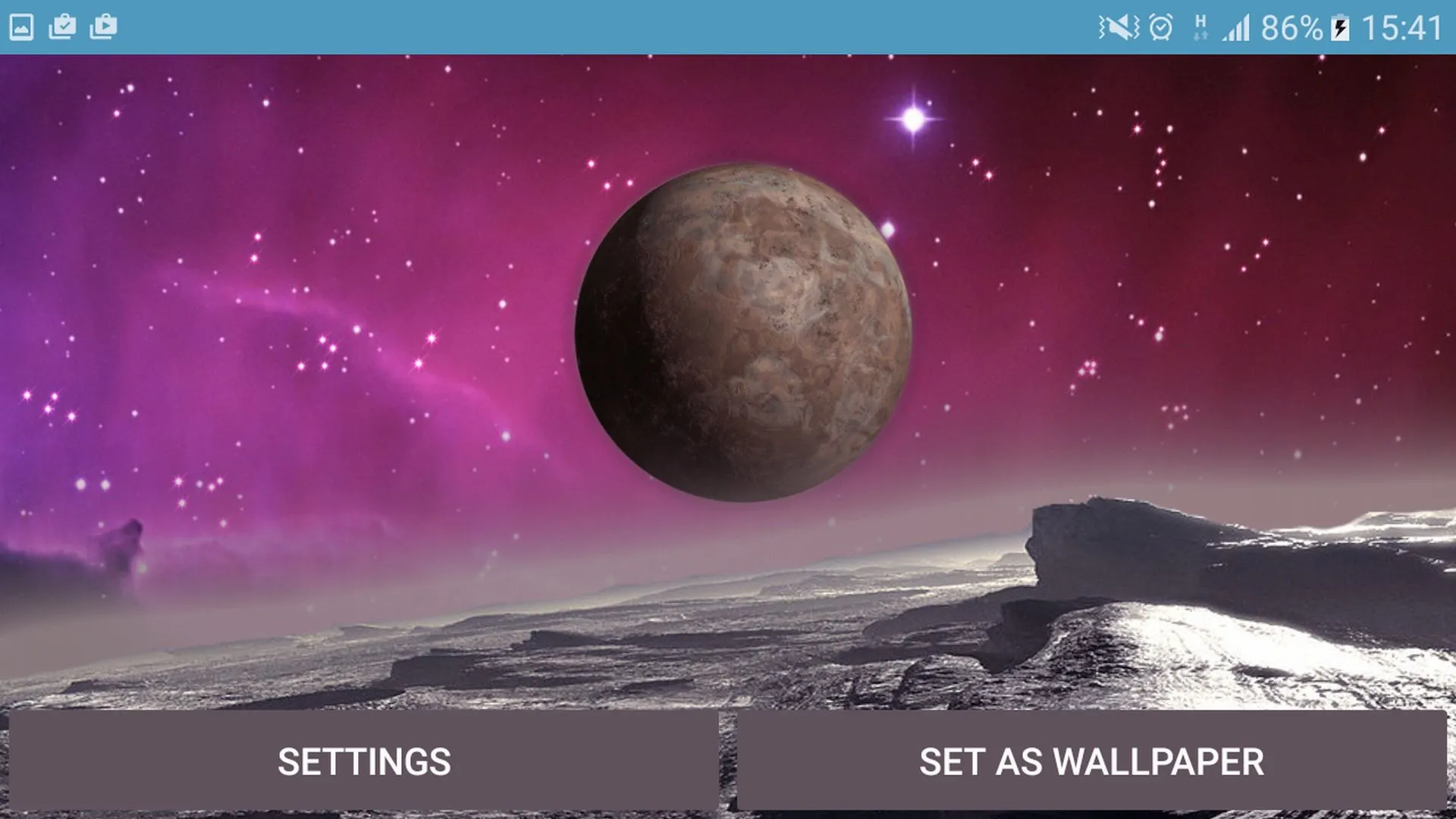 Space Landscape | Indus Appstore | Screenshot