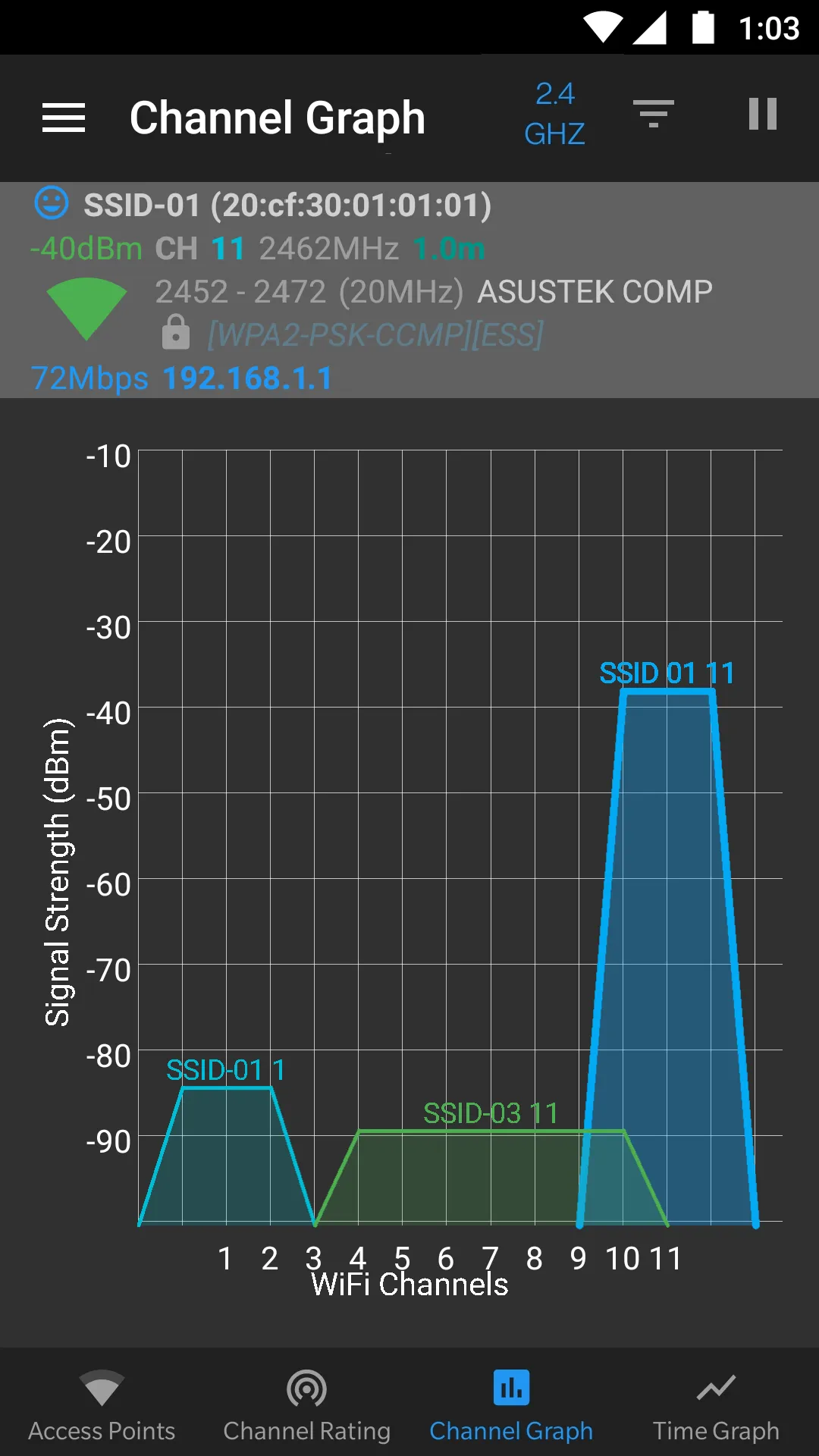 WiFi Analyzer (open-source) | Indus Appstore | Screenshot