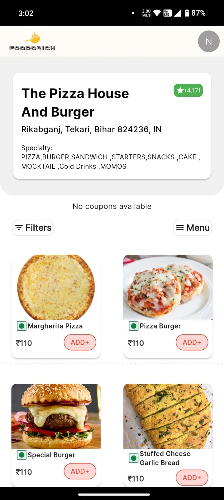 FoodoRich | Indus Appstore | Screenshot