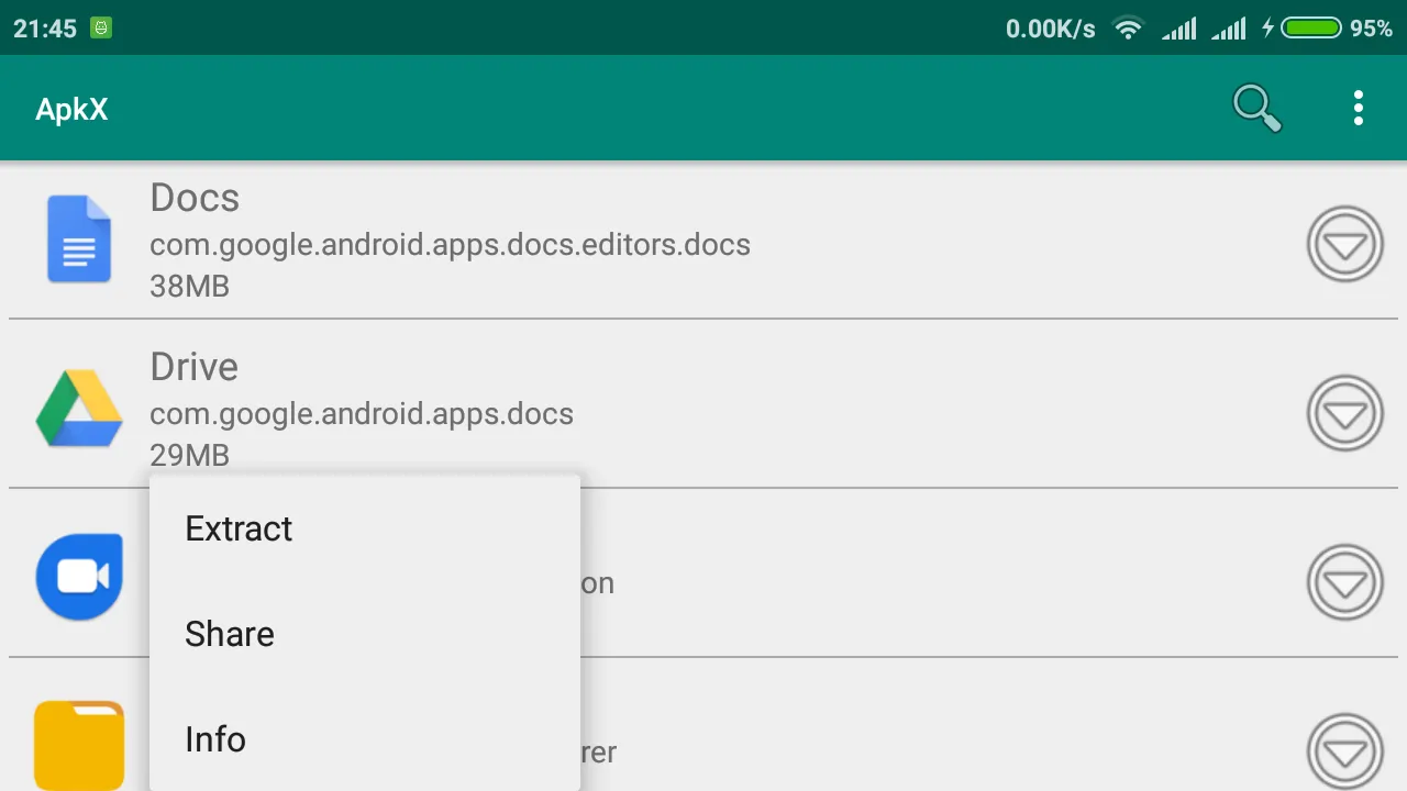 ApkX - eXtract and Share APK | Indus Appstore | Screenshot