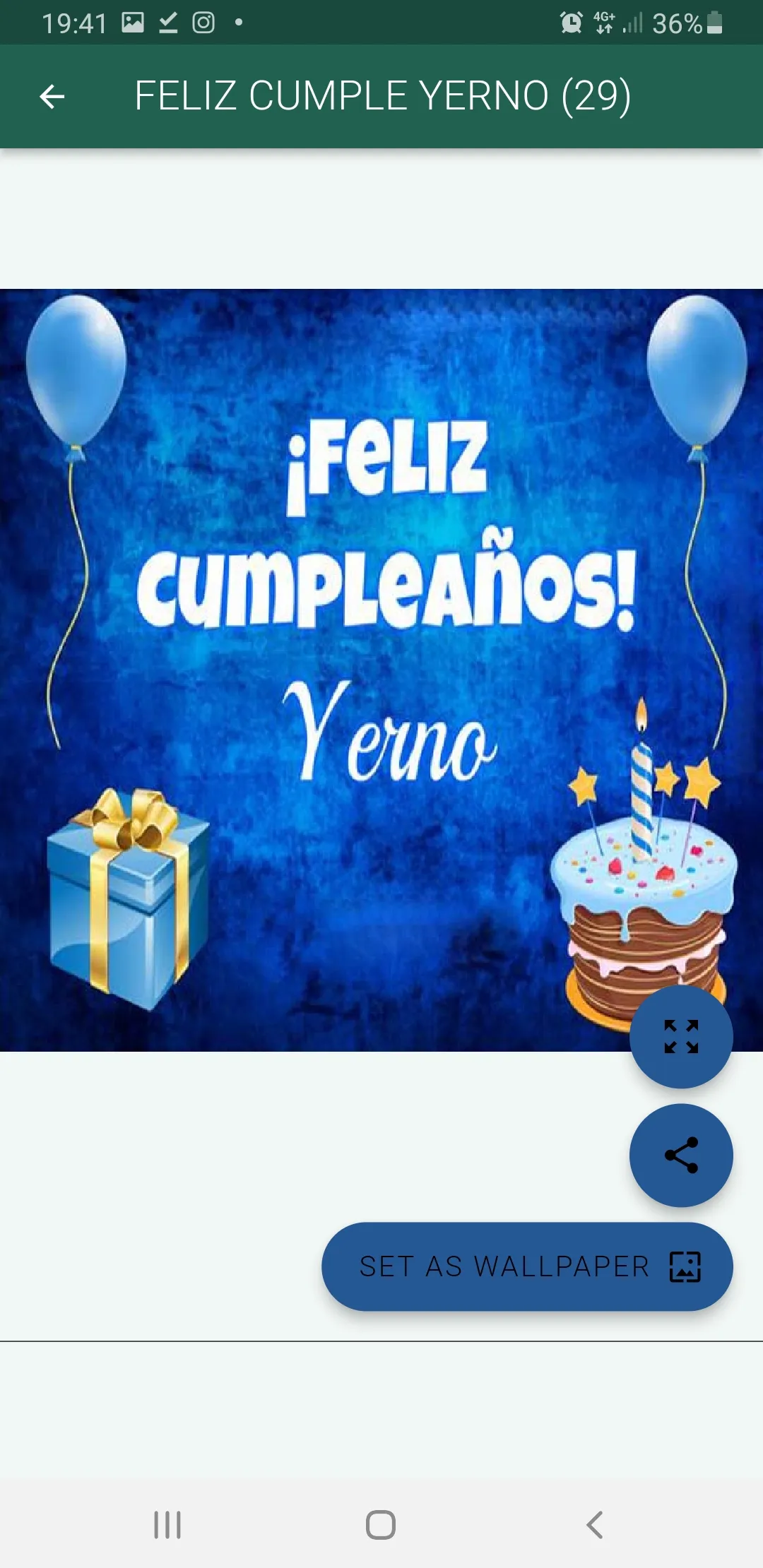 YERNO CUMPLEAÑOS FELIZ | Indus Appstore | Screenshot