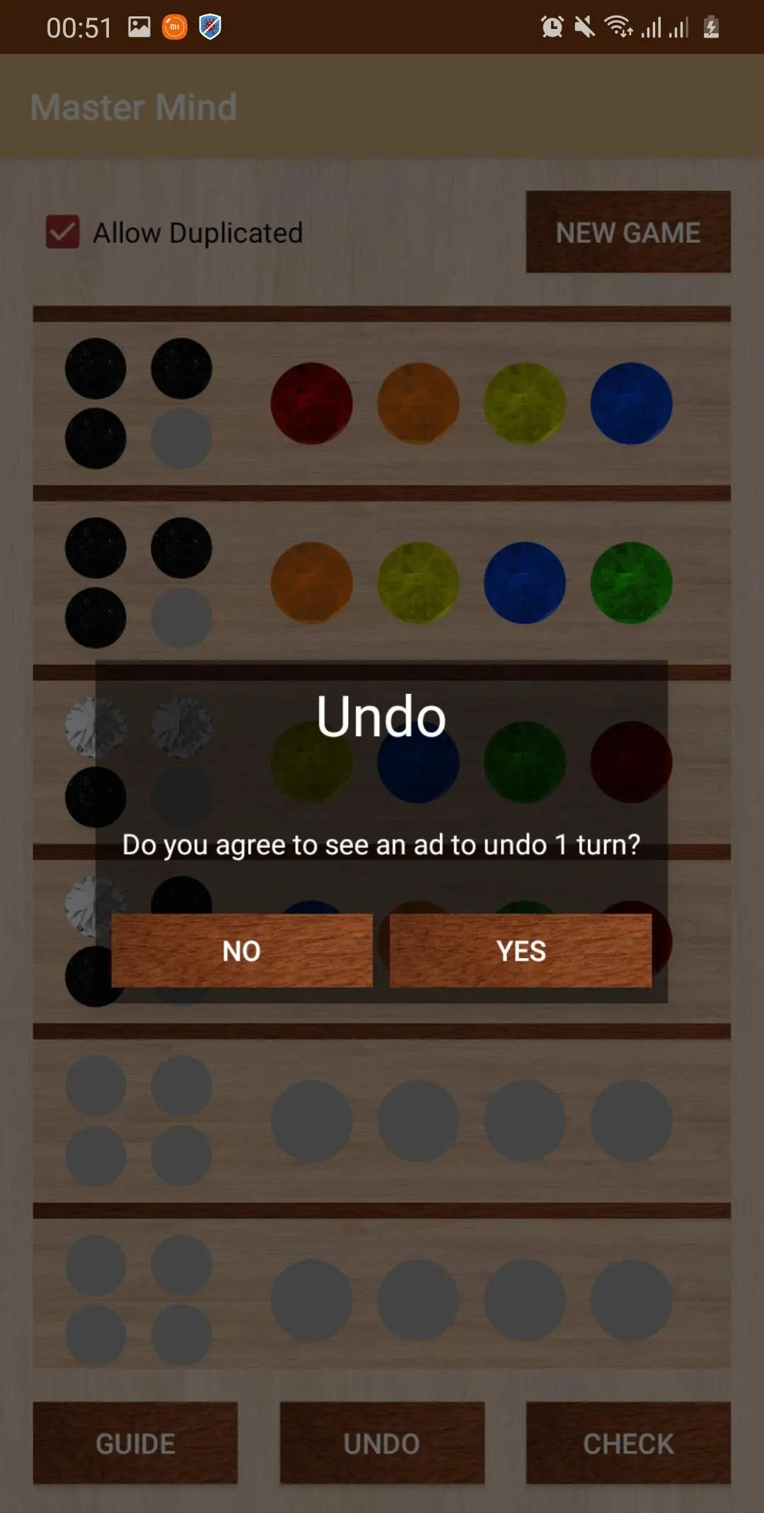 Mastermind: code breaking game | Indus Appstore | Screenshot