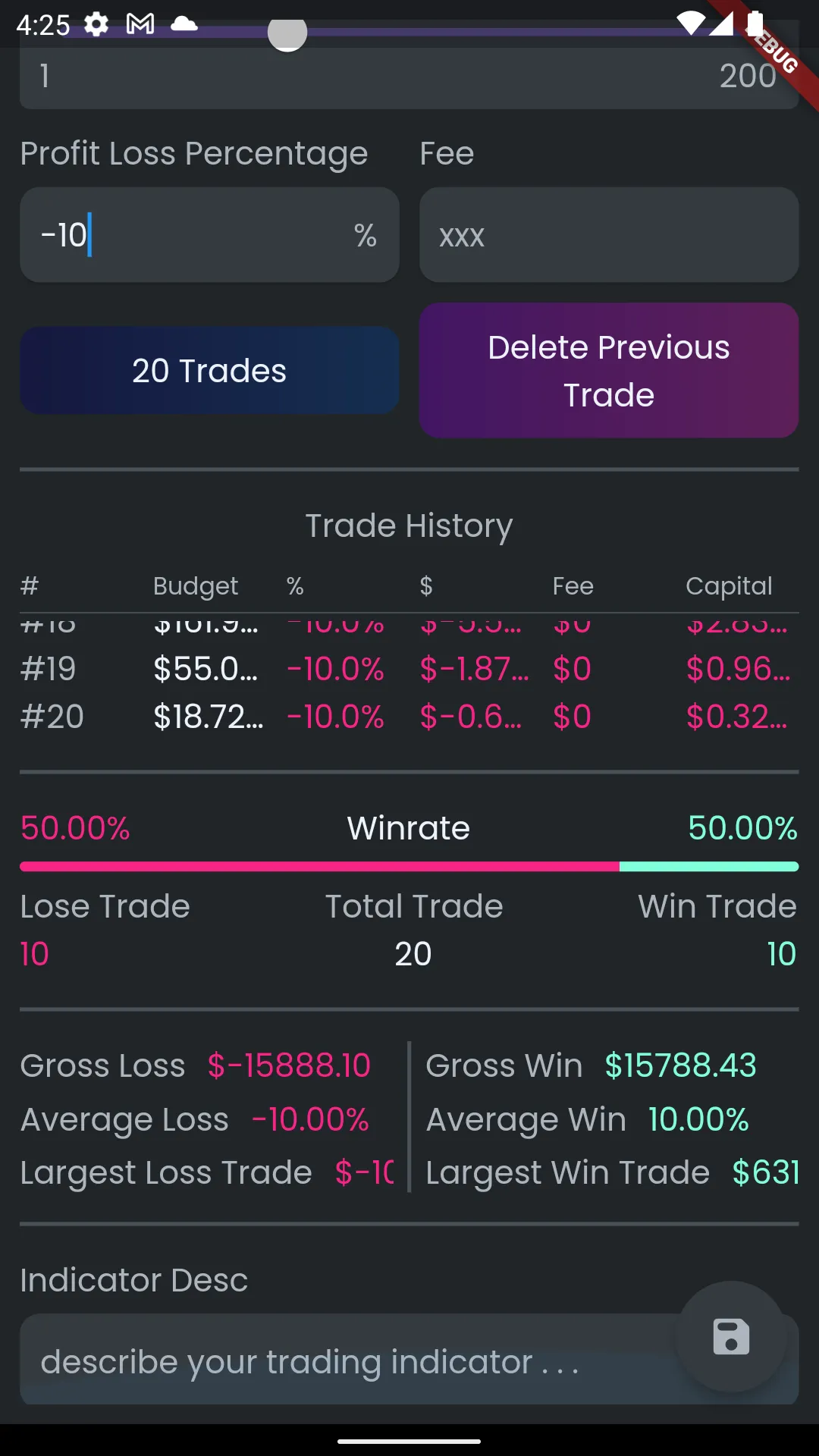 Trading Strategy Tester | Indus Appstore | Screenshot