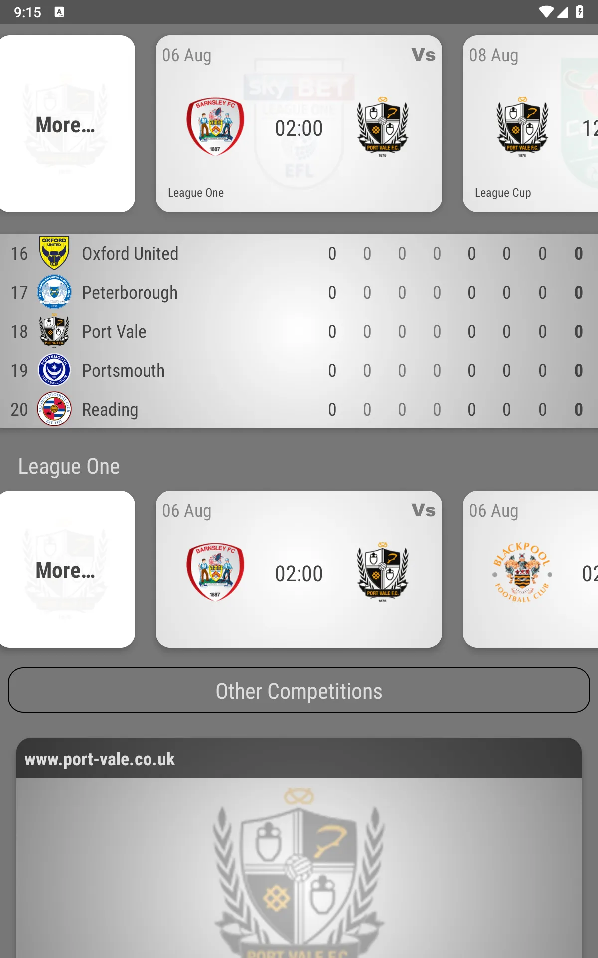 Port Vale Fan App | Indus Appstore | Screenshot