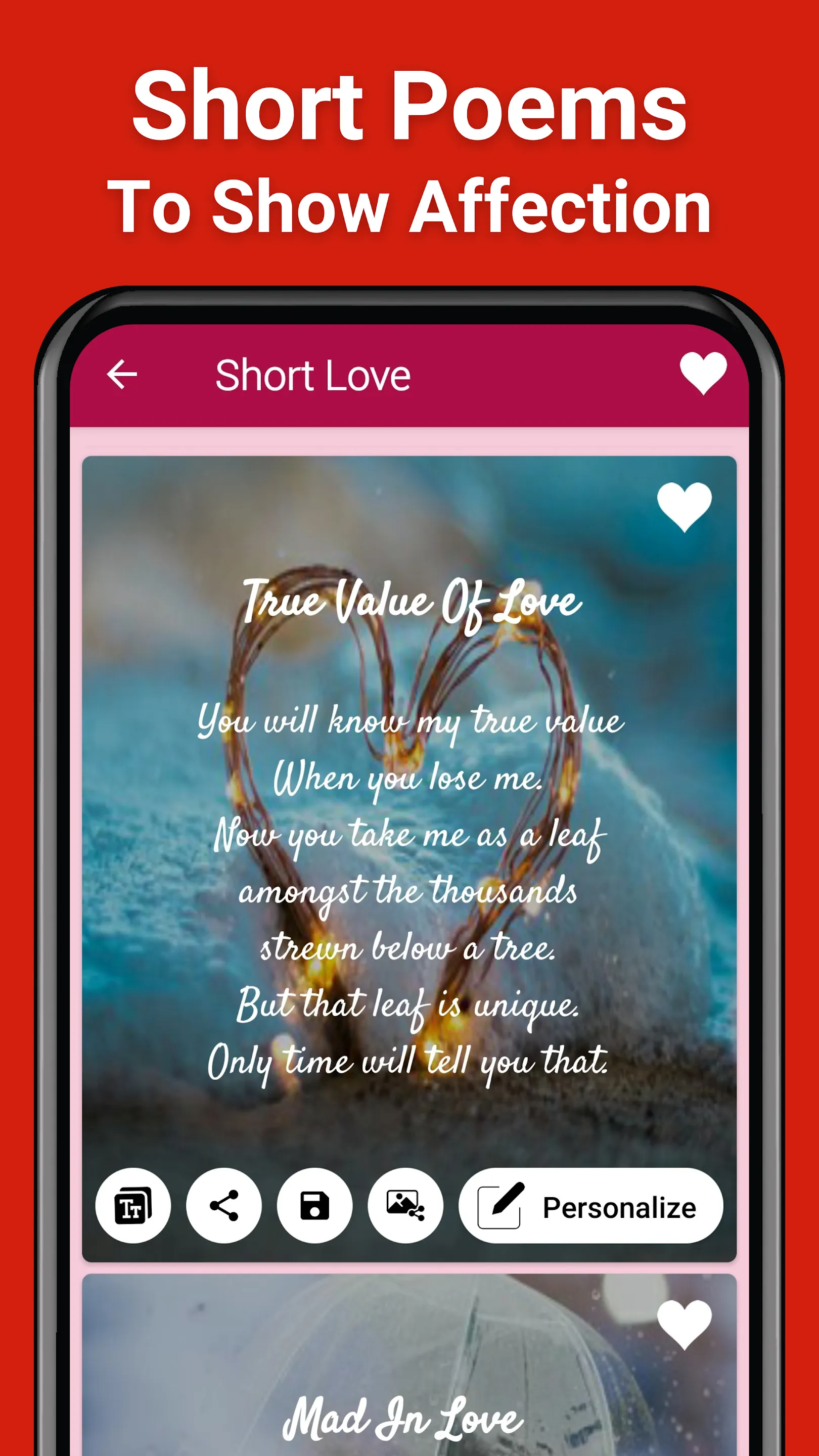 Love Poems for Him & Her | Indus Appstore | Screenshot